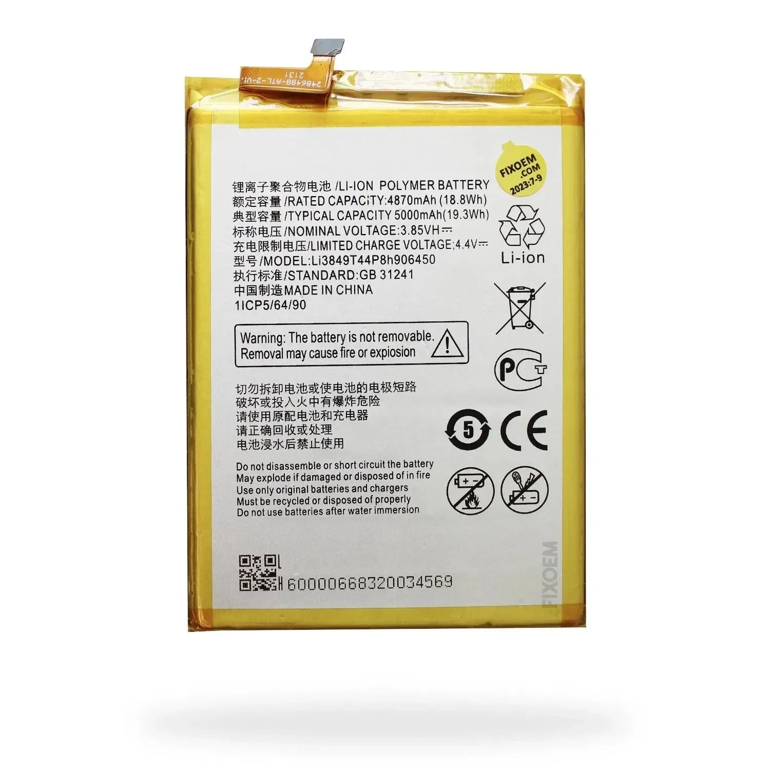 Bateria Zte Blade A6 Lite A0622 / A6 A6020 Li3849T44P8H906450. |+5,000 reseñas 4.9/5 | recibe express 2 días
