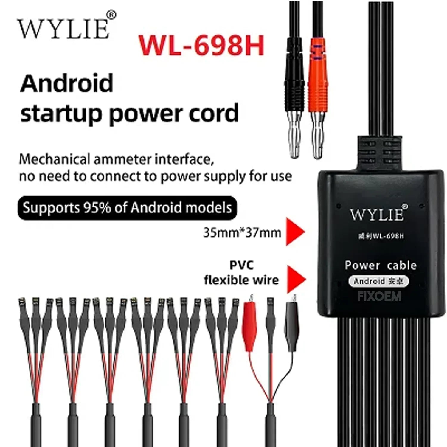 Cable Arranque Andorid WYLIE Wl-698H |+5,000 reseñas 4.9/5 | recibe express 2 días