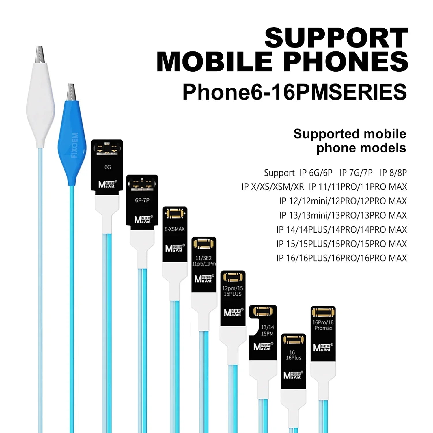 Cable Pulpo Arranque Iphone 6 - 16 Plus MA ANT Fy-03 |+5,000 reseñas 4.9/5 | recibe express 2 días