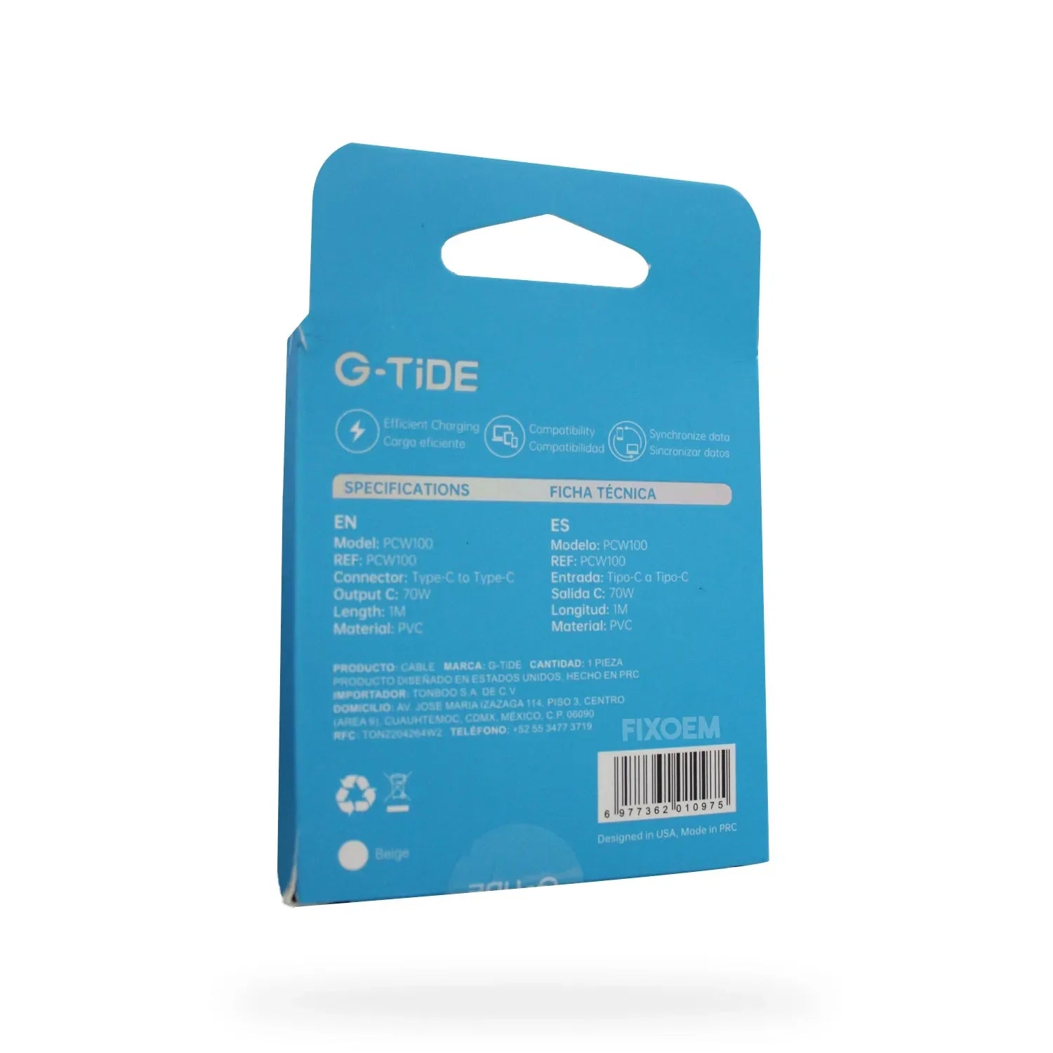 Cable Usb A Tipo C Blanco Paw101 G-TiDe |+5,000 reseñas 4.9/5 | recibe express 2 días