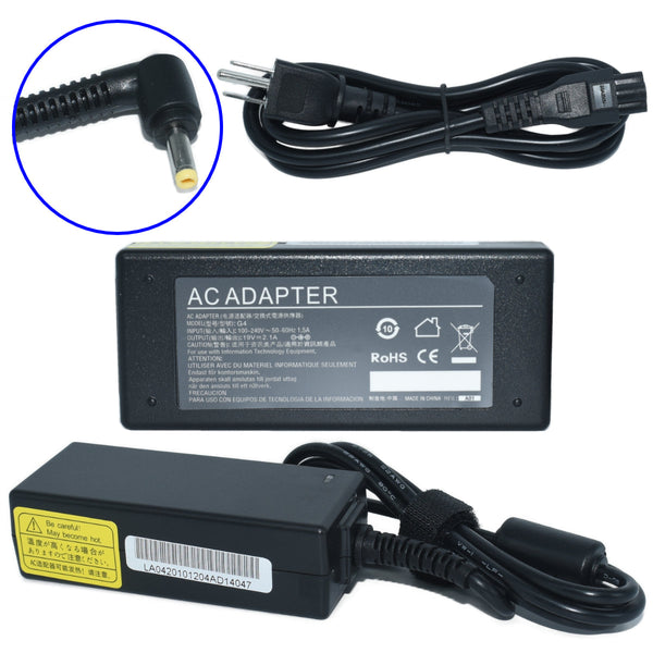 Cargador Adaptador Corriente 40W 19V-2.1A (4.0*1.7) Modelo AF04 Marca EKO