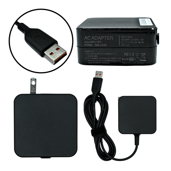 Cargador Adaptador Corriente 40W 20V/2A (LENOVO CUADRADA) Marca EKO