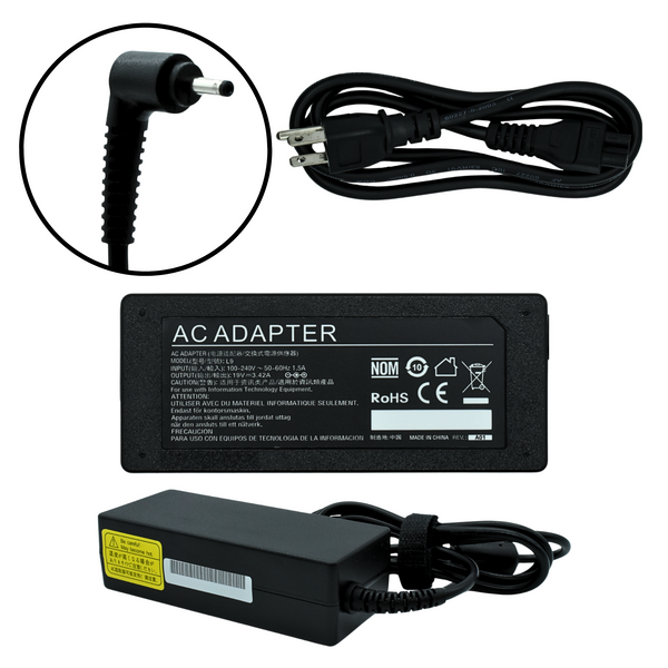 Cargador Adaptador Corriente 65W 19V-3.42A (3.0*1.1) Marca EKO