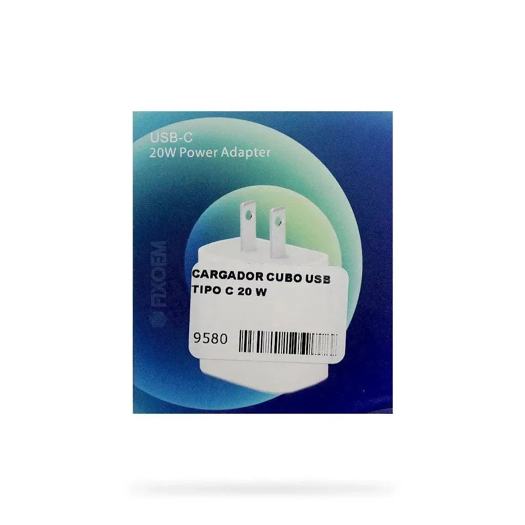Cargador Cubo Usb Tipo C 20W |+5,000 reseñas 4.9/5 | recibe express 2 días