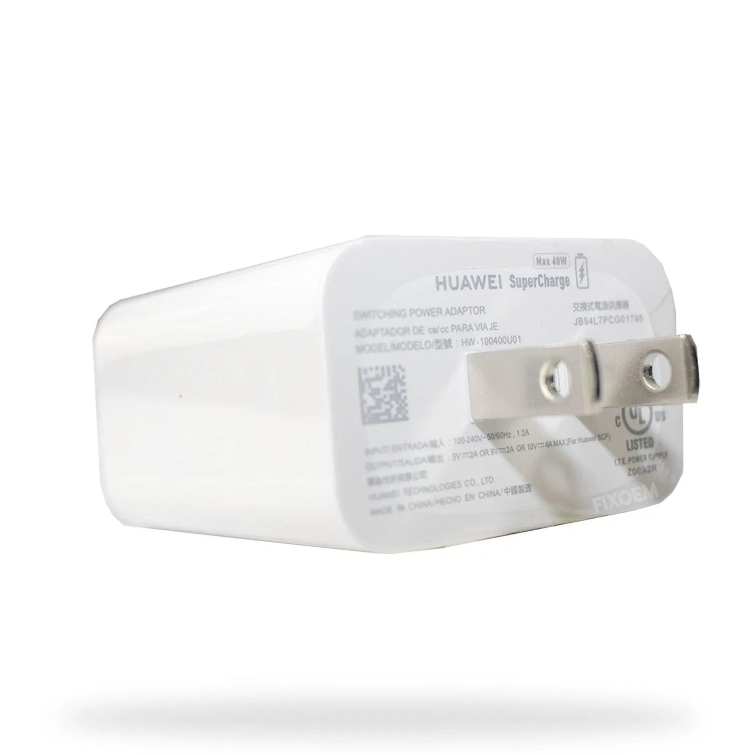 Cargador Huawei Original Adaptativo 10W-40W Blanco |+2,000 reseñas 4.8/5 ⭐