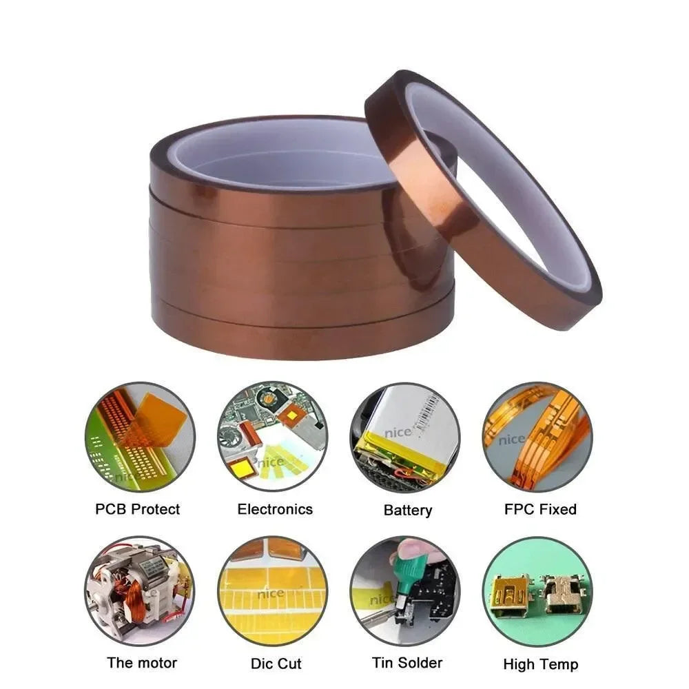 Cinta Kapton 1Cm X 30Mts. |+5,000 reseñas 4.9/5 | recibe express 2 días