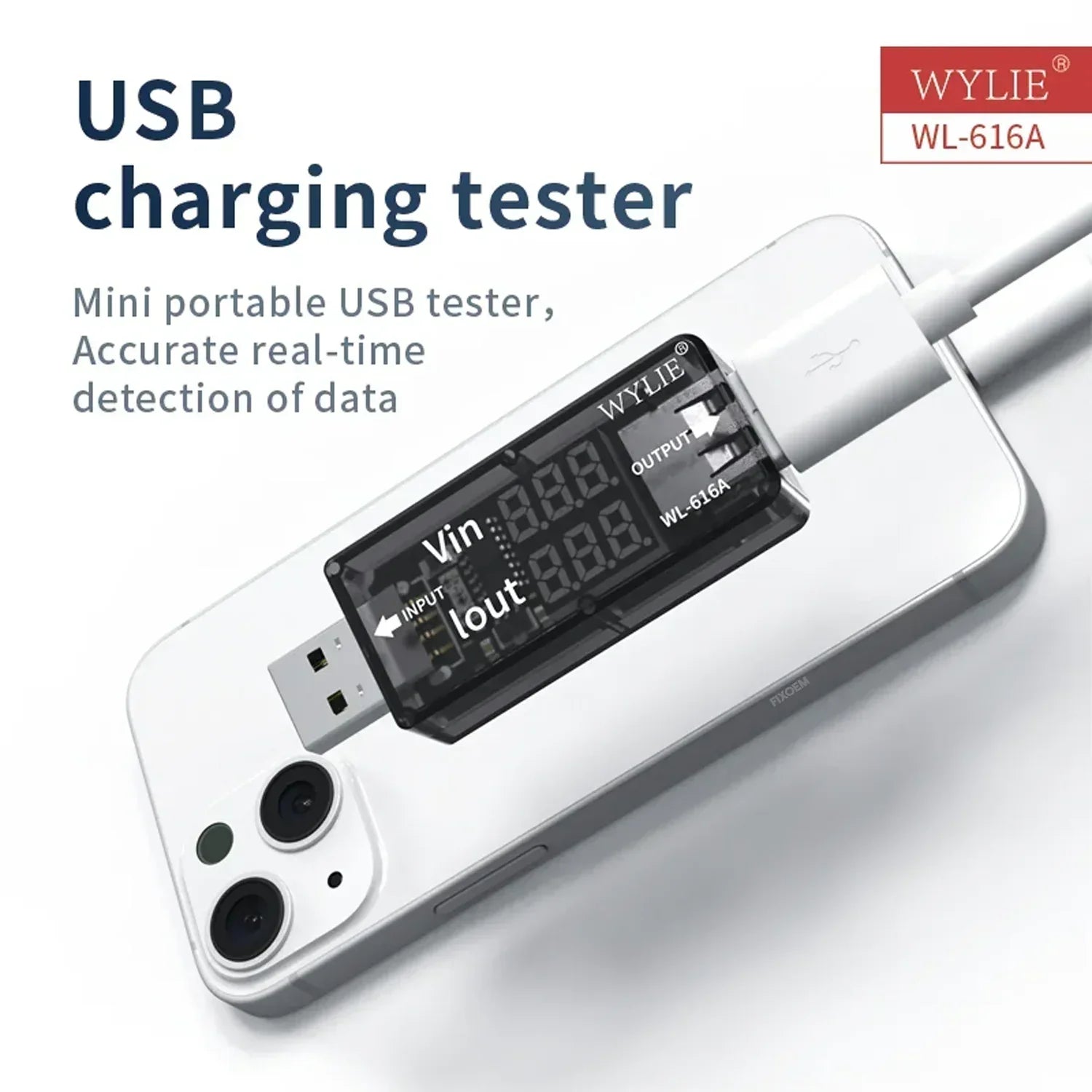 Detector Tester USB Corriente Wylie 616A |+5,000 reseñas 4.9/5 | recibe express 2 días