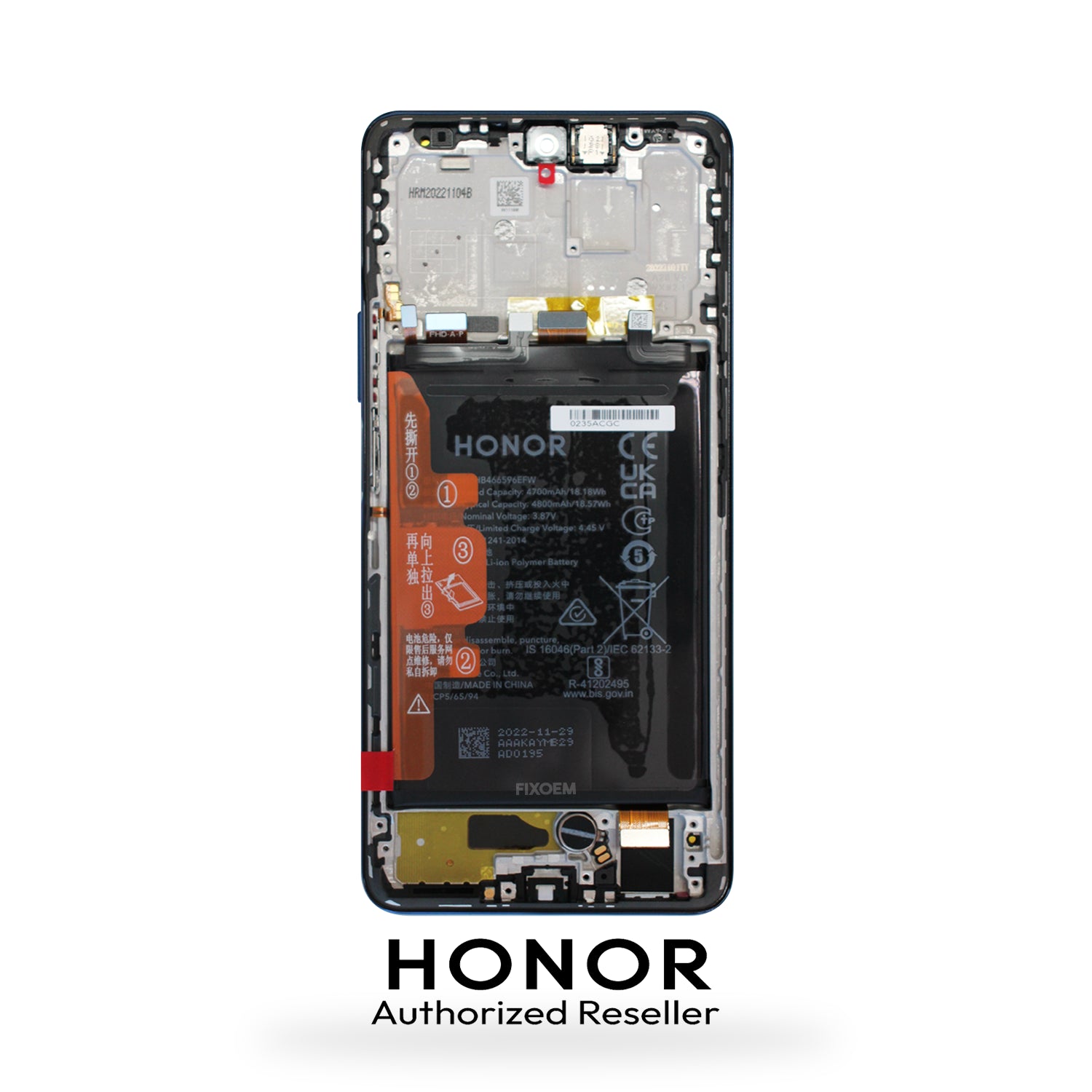 Display Honor Original X8 C/Bateria C/Marco