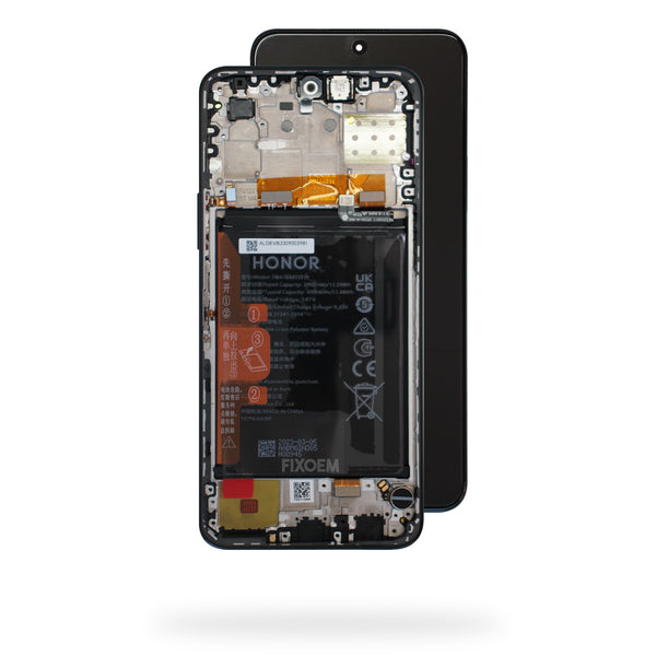 Display Honor Original X8 C/Bateria C/Marco Negro