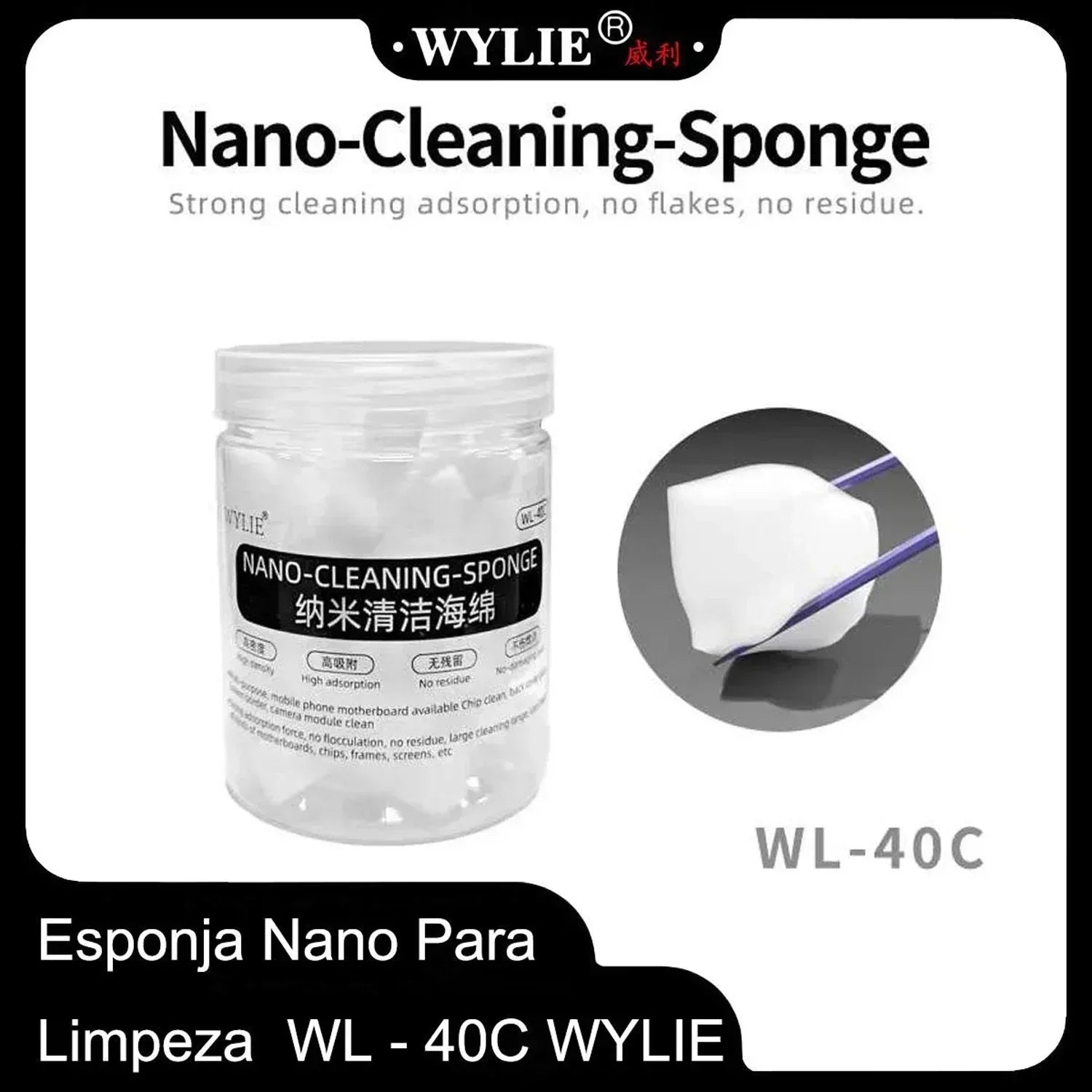 Esponja Limpiadora WYLIE WL-40C |+5,000 reseñas 4.9/5 | recibe express 2 días