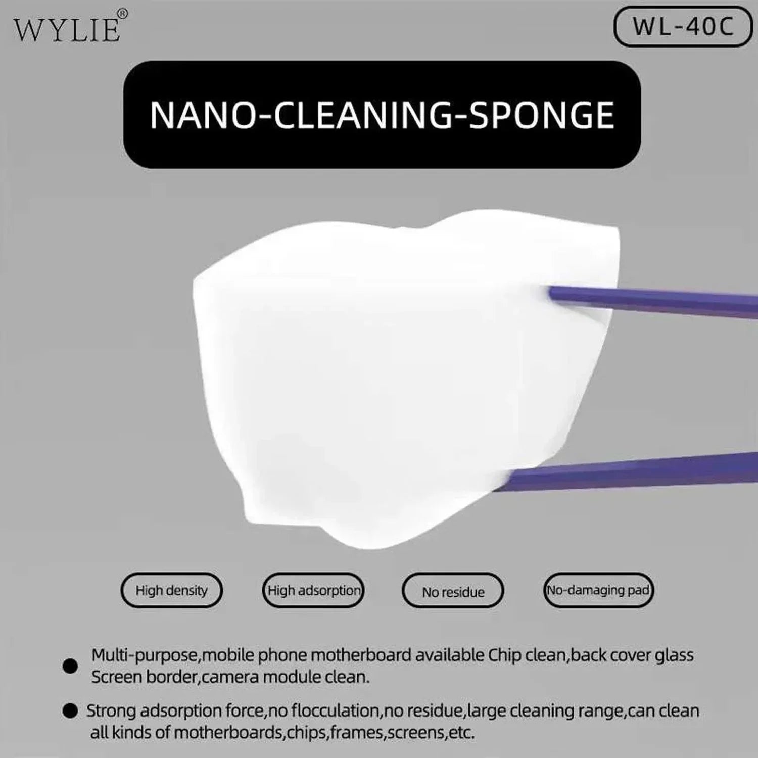 Esponja Limpiadora WYLIE WL-40C |+5,000 reseñas 4.9/5 | recibe express 2 días