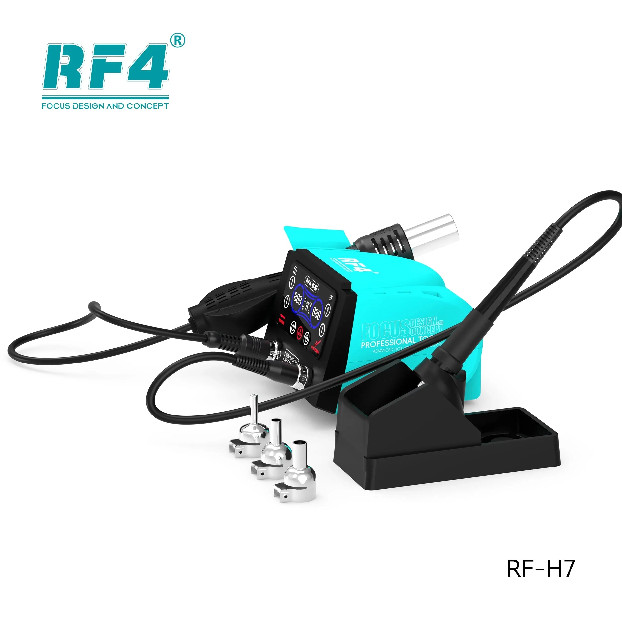 Estacion Calor Cautin Soldar Rf4 Rf-H7 |+5,000 reseñas 4.9/5 | recibe express 2 días