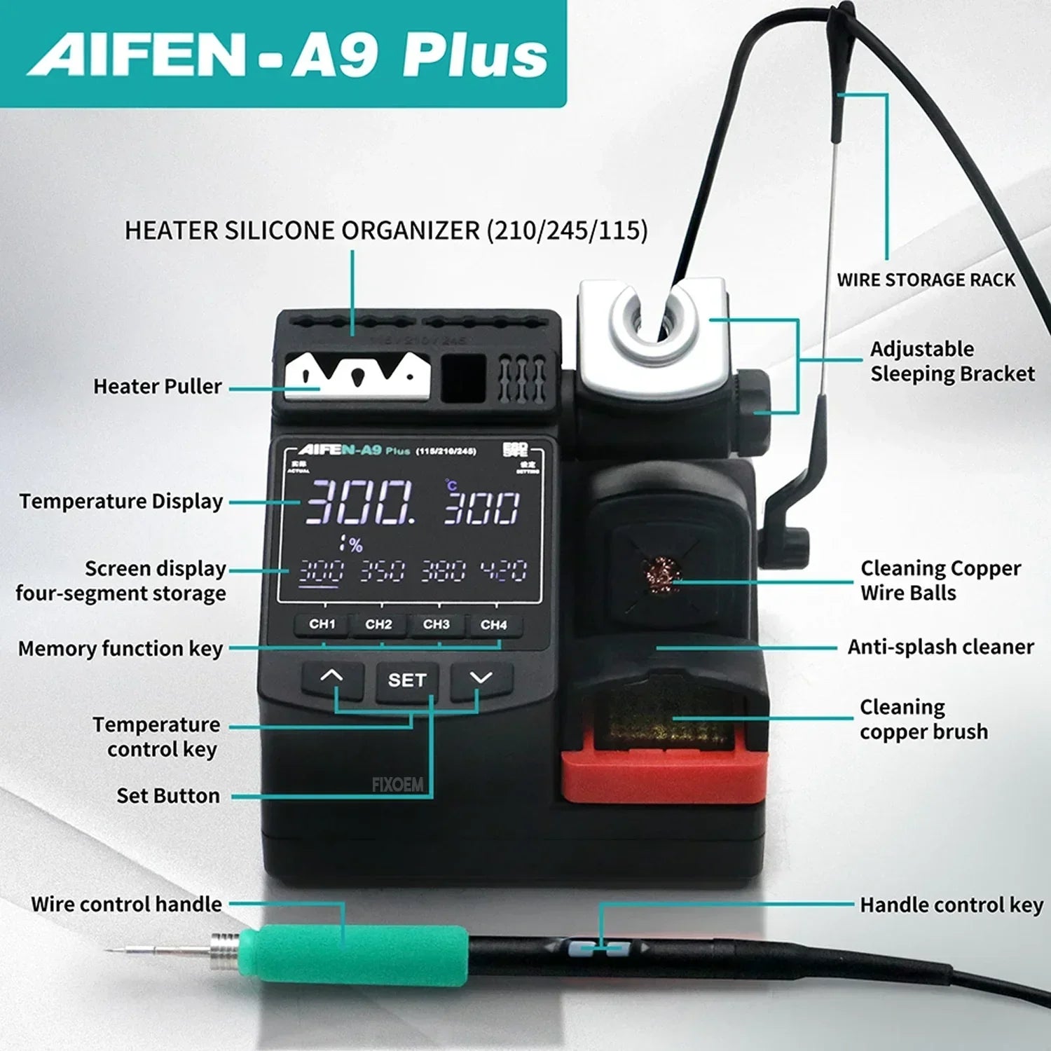 Estación Soldadura Cautin Aifen A9 Plus |+5,000 reseñas 4.9/5 | recibe express 2 días