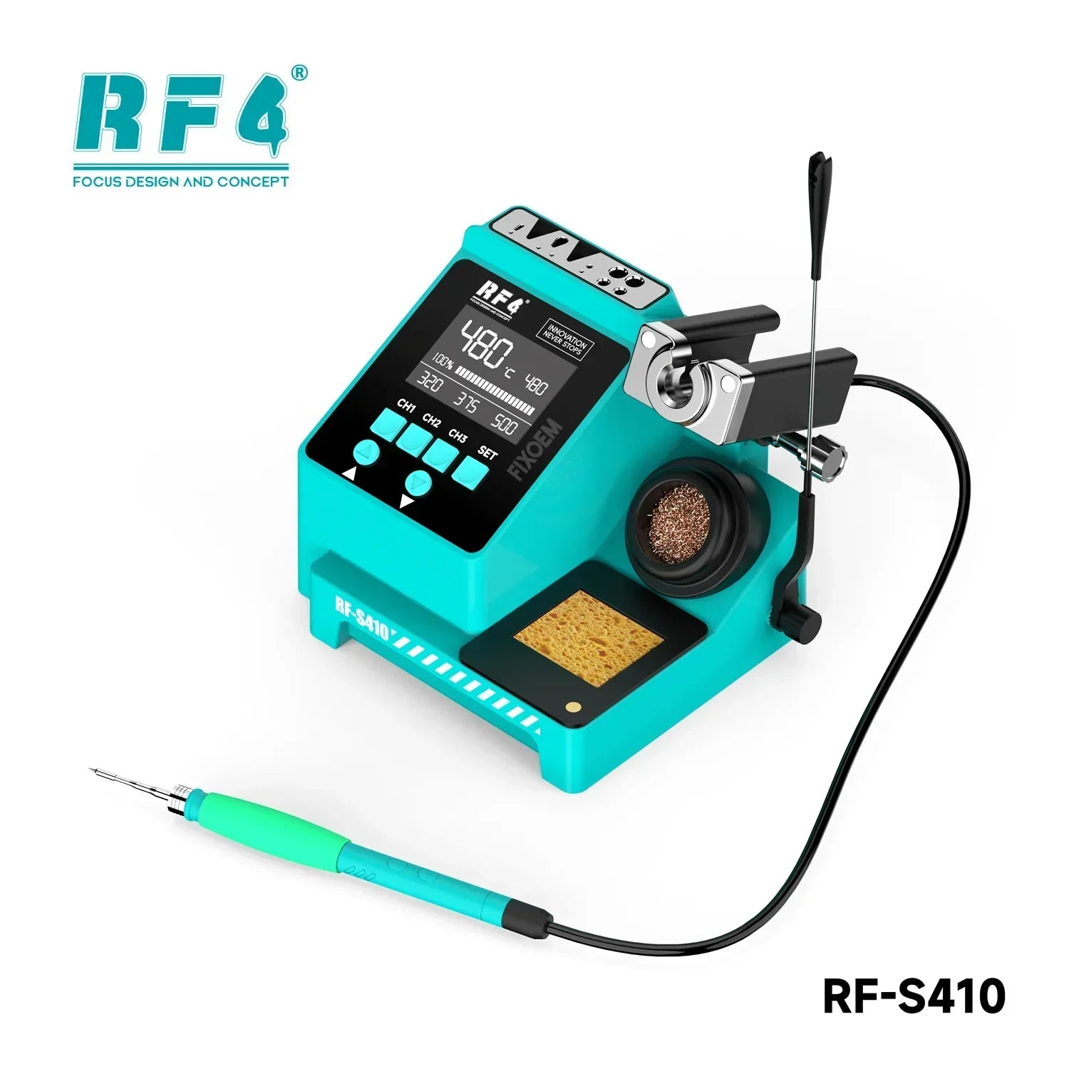 Estacion Soldar Cautin Rf4 Rf-S410 |+5,000 reseñas 4.9/5 | recibe express 2 días