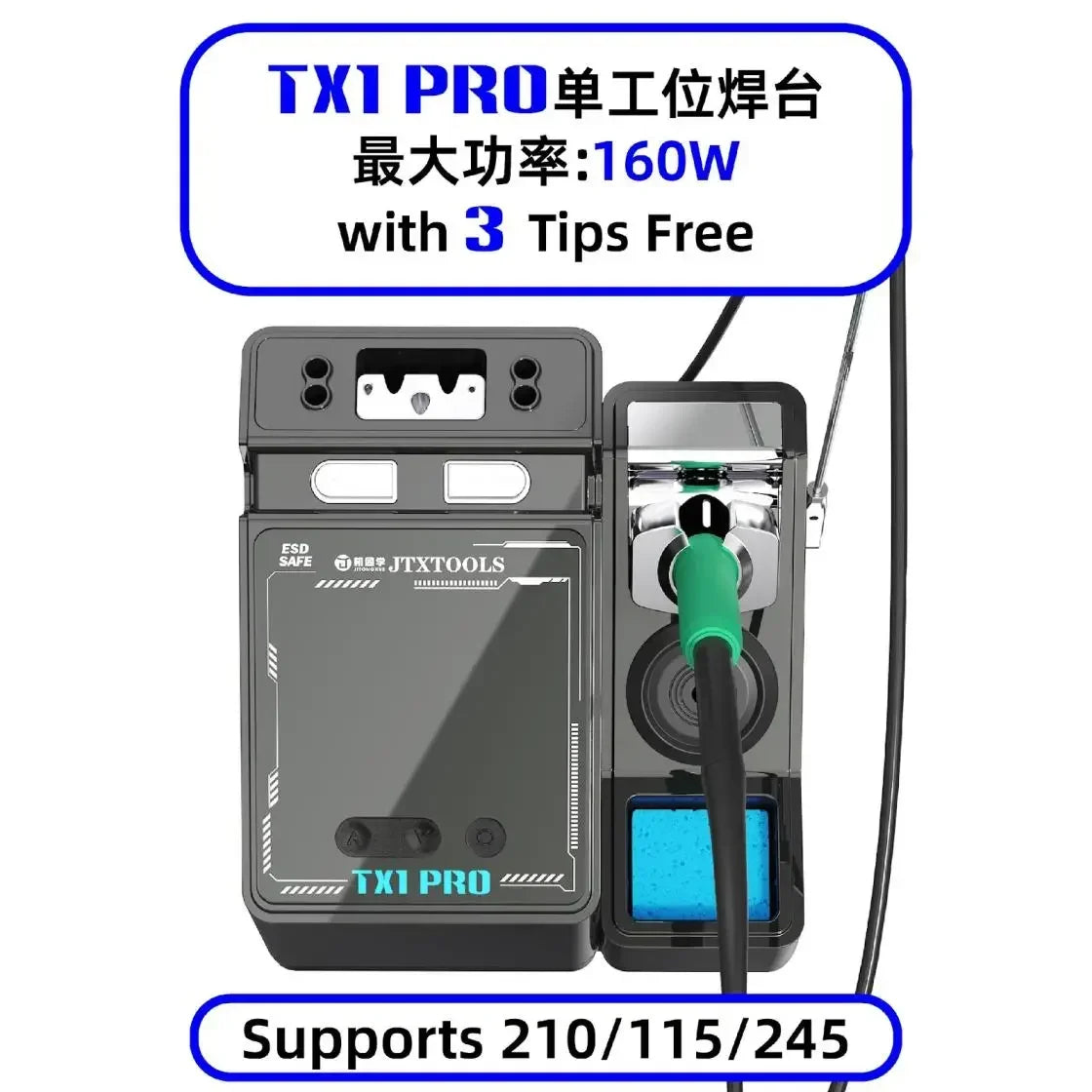 Estacion Soldar Cuatin Inteligente JTX TX1 Pro |+5,000 reseñas 4.9/5 | recibe express 2 días