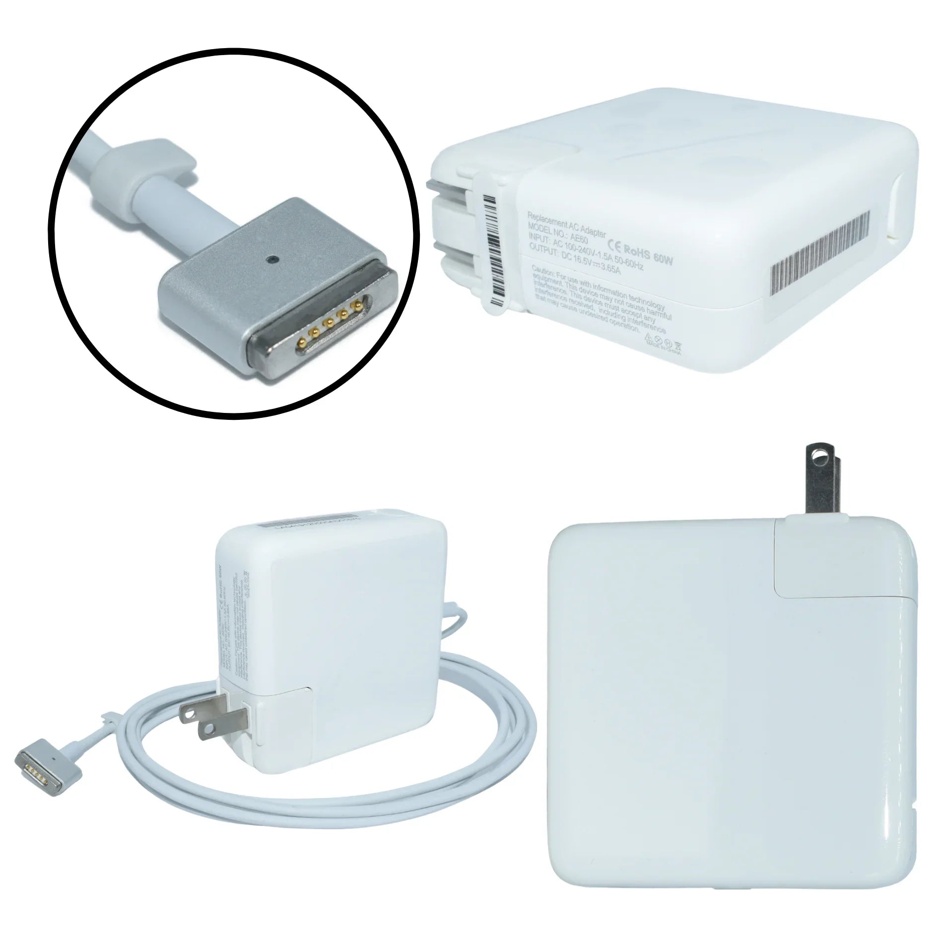 Adaptador Corriente 60W Magnetico 2 |+4,000 reseñas 4.9/5 | recibe en 2 días