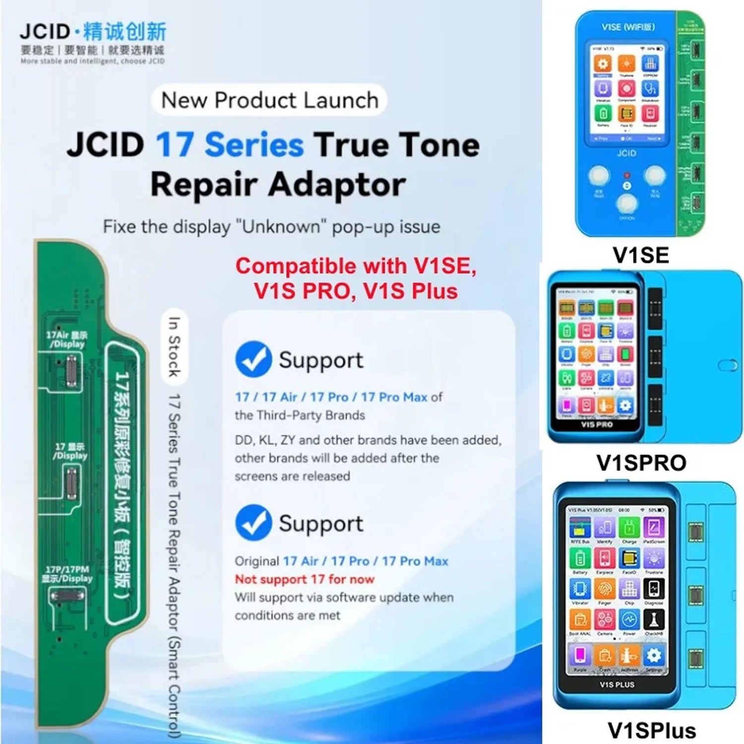 Adaptador True Tone Iphone 17 V1S Pro V1Se V1S Plus JCID