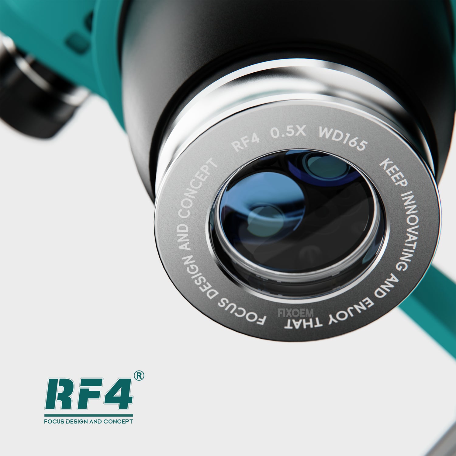 Barlow Lente Auxiliar Microscopio RF4