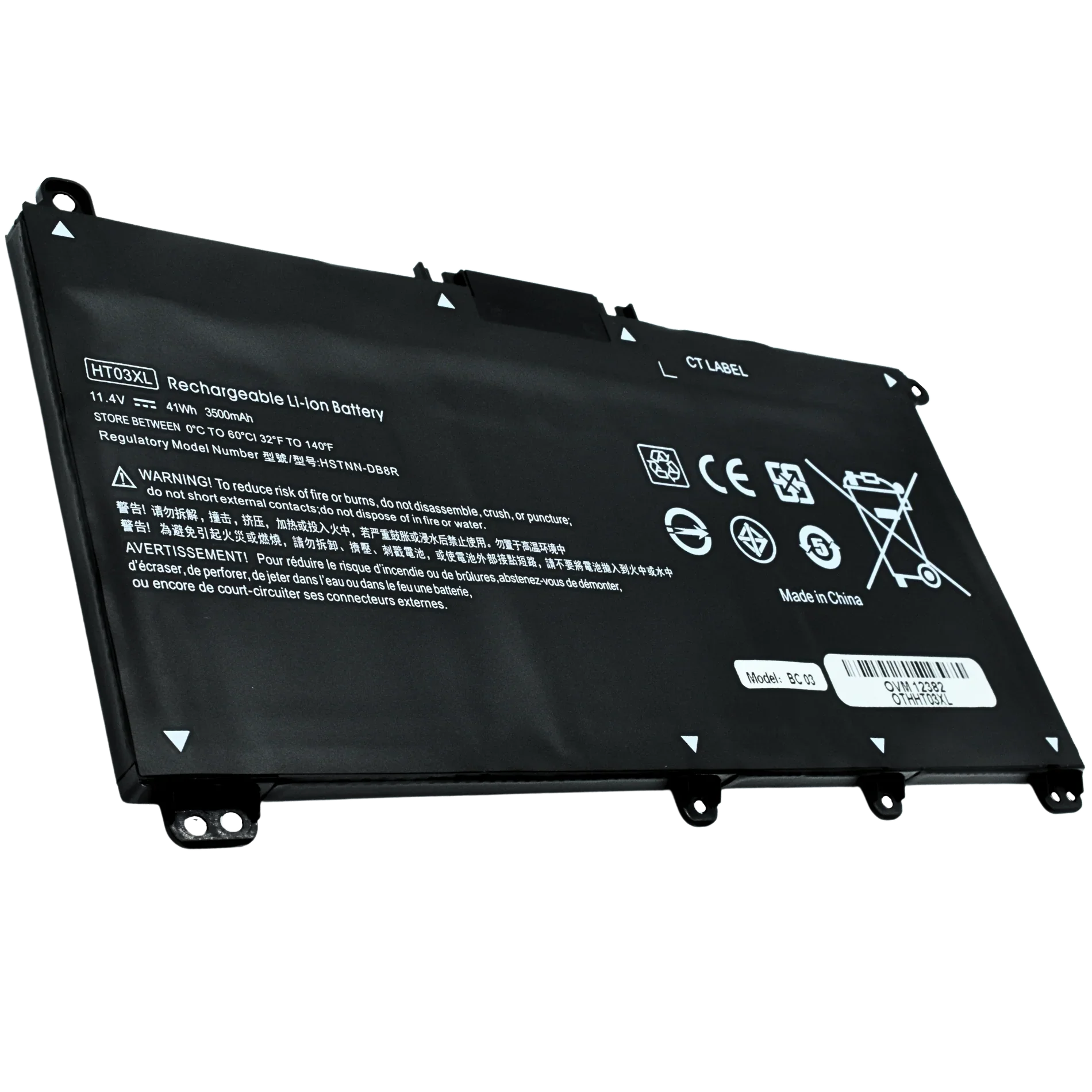 Bateria 11.55V 41.9Wh/3630mAh HP Pavilion 14-CE 14-CF 14-cm 14-CK 14-DF 14-MA 15-DA 15-CS 15-DB HP 240 245 250 255 G7 340 348 G5 HT03XL Ovaltech |+4,000 reseñas 4.9/5 | recibe en 2 días