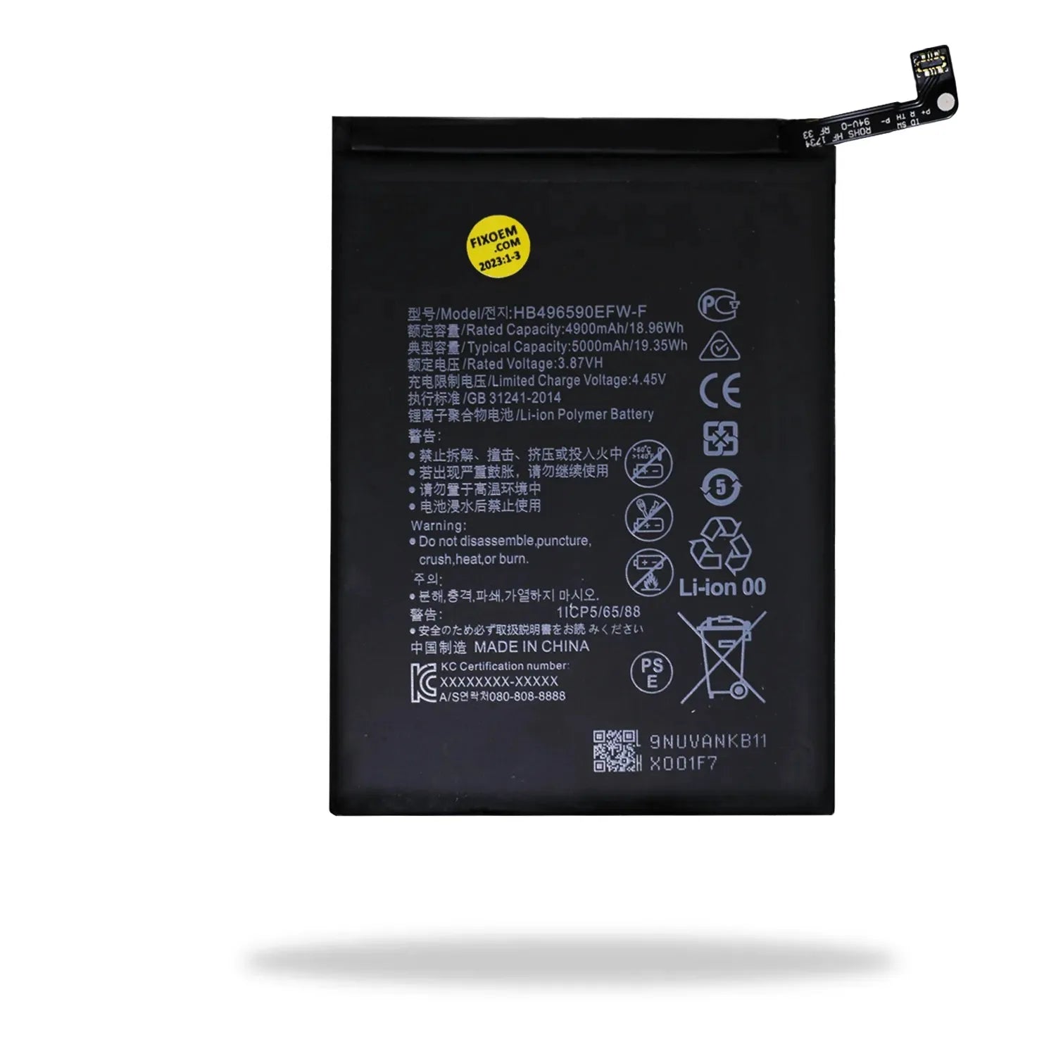 Bateria Honor X6 Vne-lx3 / Honor X7 Vne-lx2 / Honor X8 5G Rbn-lx3 / Honor X5 hb496590efw-f |+4,000 reseñas 4.9/5 | recibe en 2 días