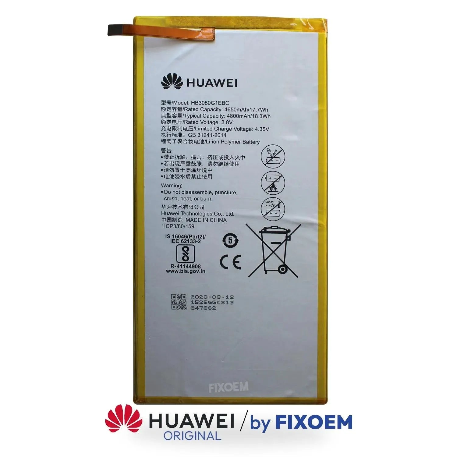 Bateria Huawei Original Huawei Mediapad T3 10 (Ags-L09) Hb3080G1Ebw |+4,000 reseñas 4.9/5 | recibe en 2 días