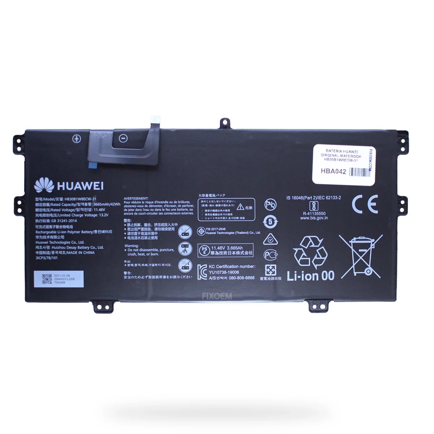 Bateria Huawei Original Matebook Hb6081V1Ecw-41 |+4,000 reseñas 4.9/5 | recibe en 2 días