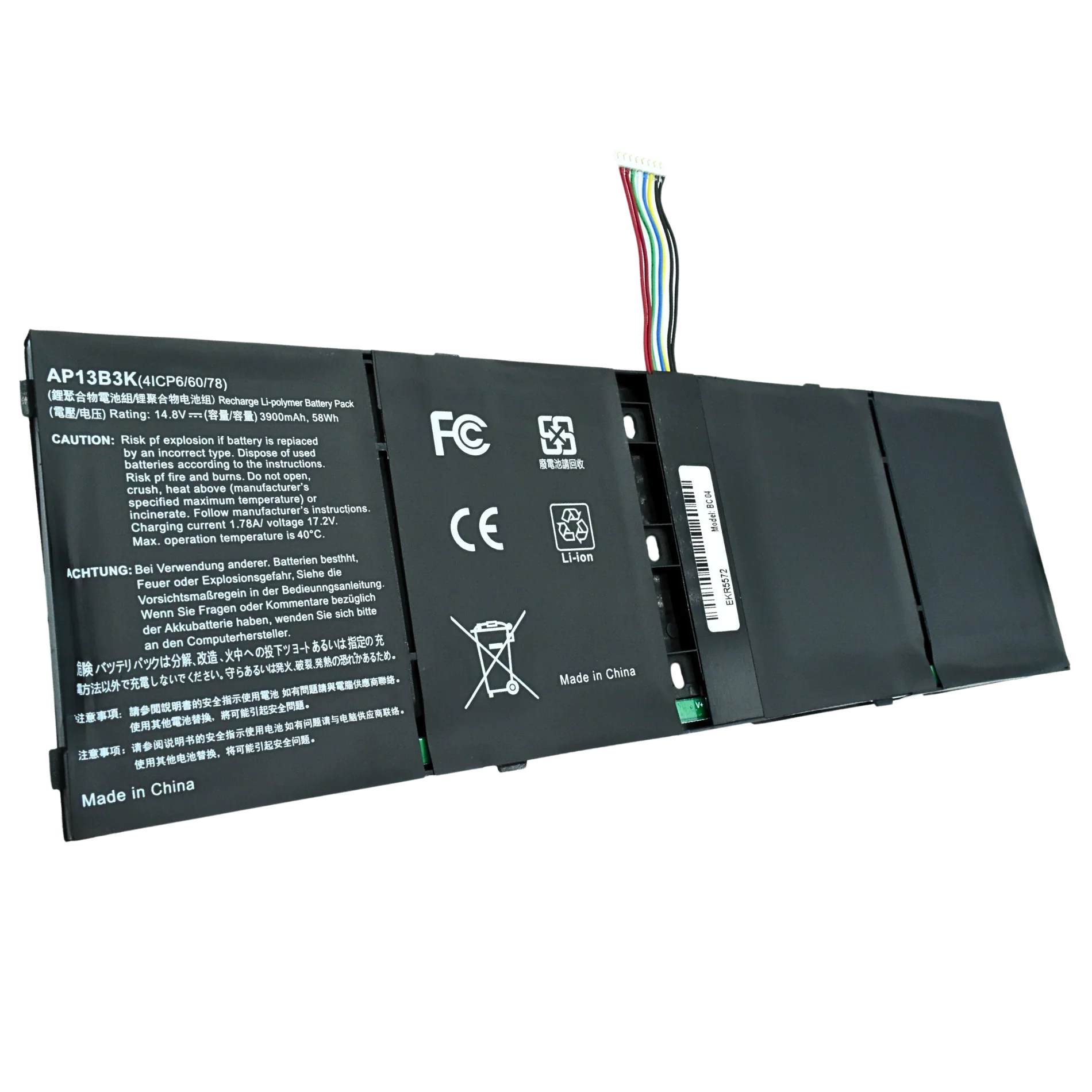 Bateria Interna (P) 14.8V Acer V5-572, V5-572P, V5-573 ES1-511 ES1-512, R7-572 (AP13B3K / AP13B8K) |+4,000 reseñas 4.9/5 | recibe en 2 días