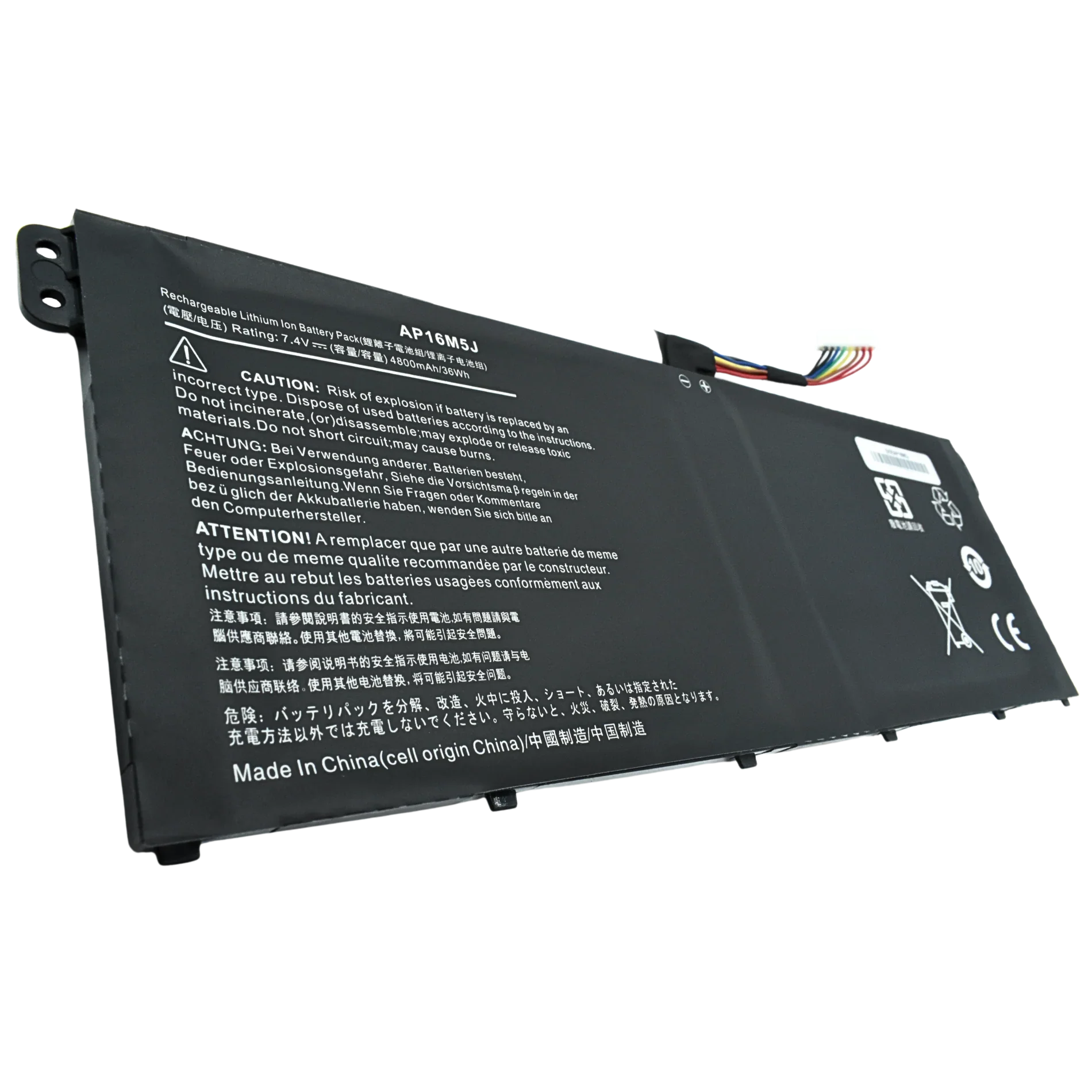 Bateria Interna (P) 7.7V Acer Aspire A114-31 A314-31 A315-21 A315-51 A515-51 ES1-523 Series AP16M5J |+4,000 reseñas 4.9/5 | recibe en 2 días