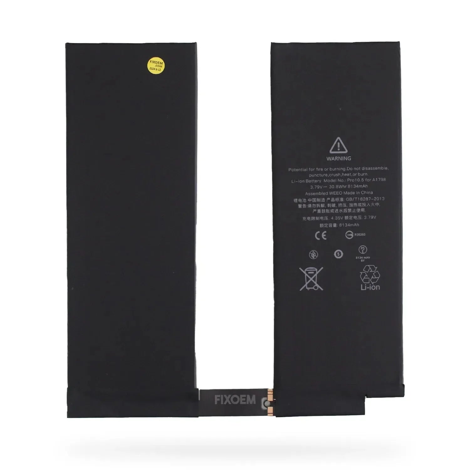 Batterie Interne A1798 iPad Pro 10.5 - Neuf, Haute Qualité, 8134mah