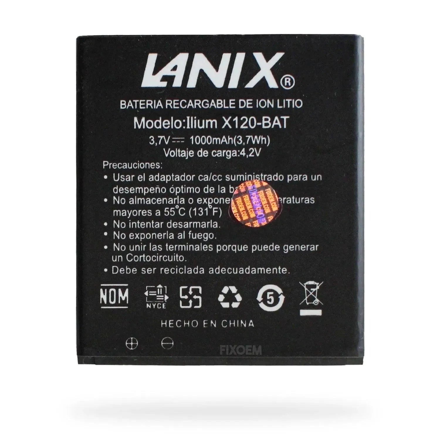 Bateria Lanix Ilium X120-Bat. |+4,000 reseñas 4.9/5 | recibe en 2 días