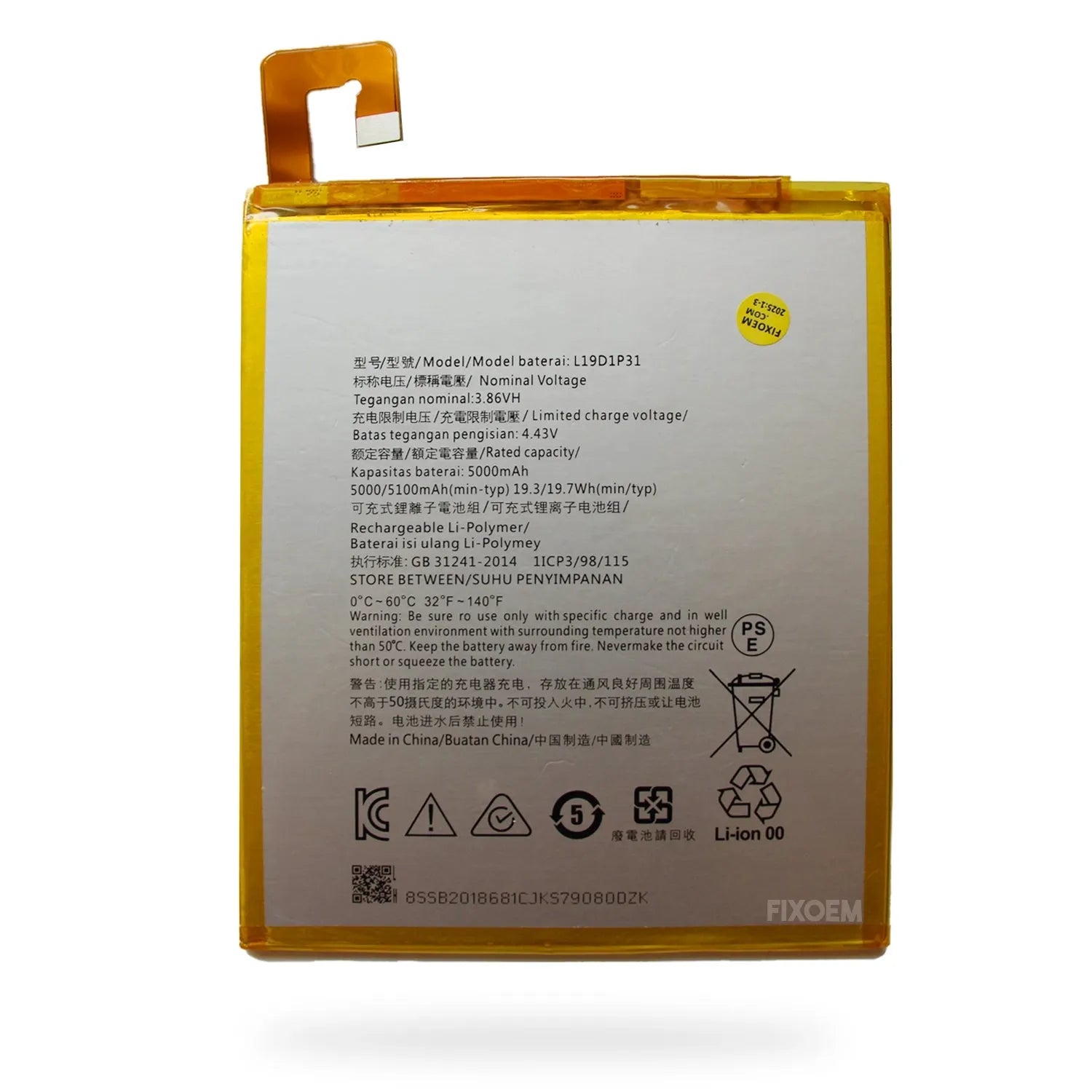 Bateria Lenovo Tab M8 L19D1P31 |+4,000 reseñas 4.9/5 | recibe en 2 días