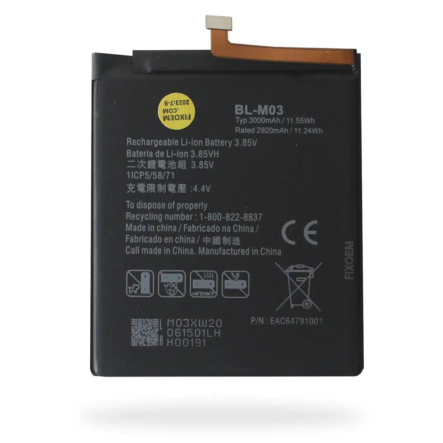 Bateria Lg K22 / K22 Plus LM-K200QM0 LMK200HMW LMK200HAW Bl-Mo3. |+4,000 reseñas 4.9/5 | recibe en 2 días