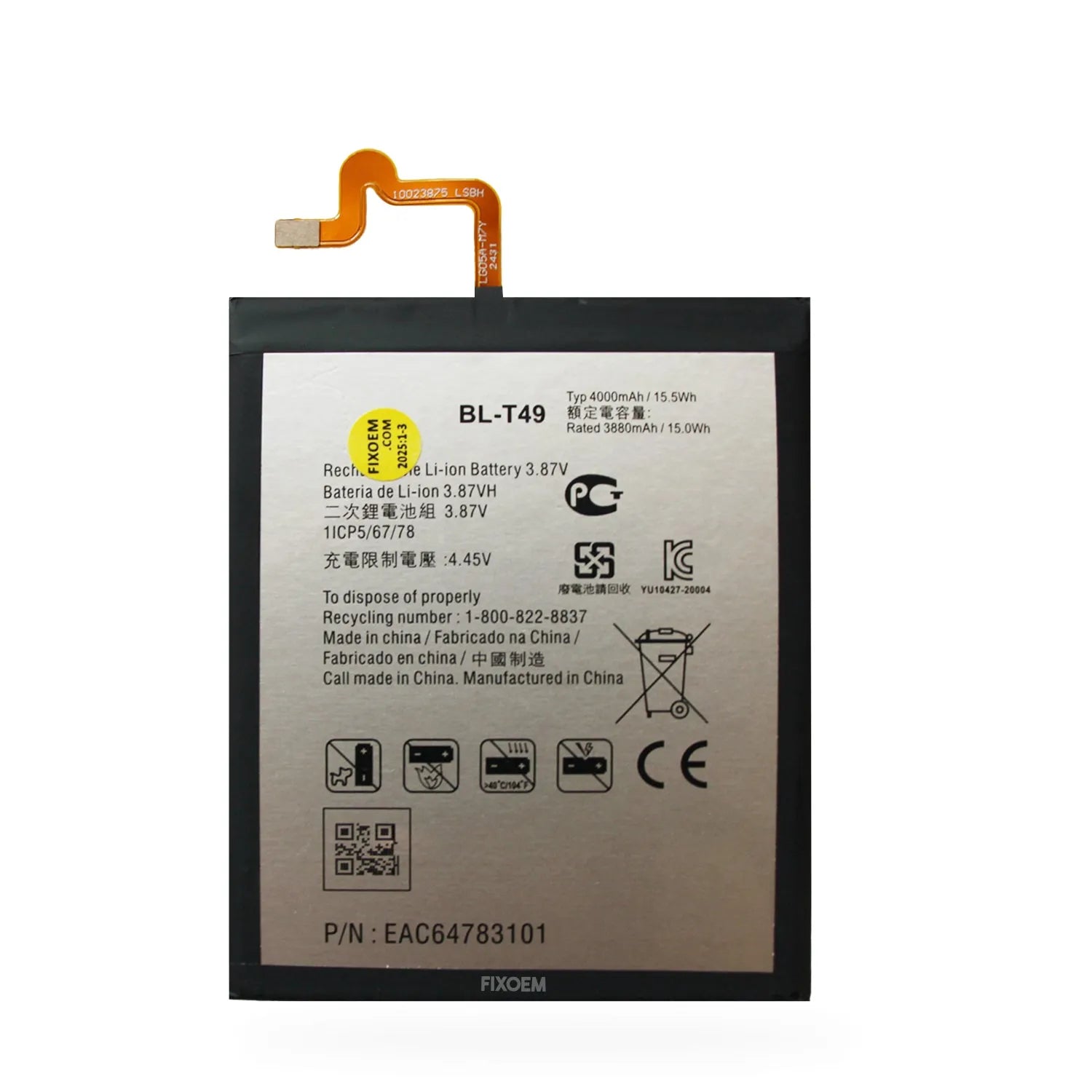 Bateria Lg k41S / k51S / k61 LM-K410 LM-K510 LM-Q630 Bl-T49. |+4,000 reseñas 4.9/5 | recibe en 2 días