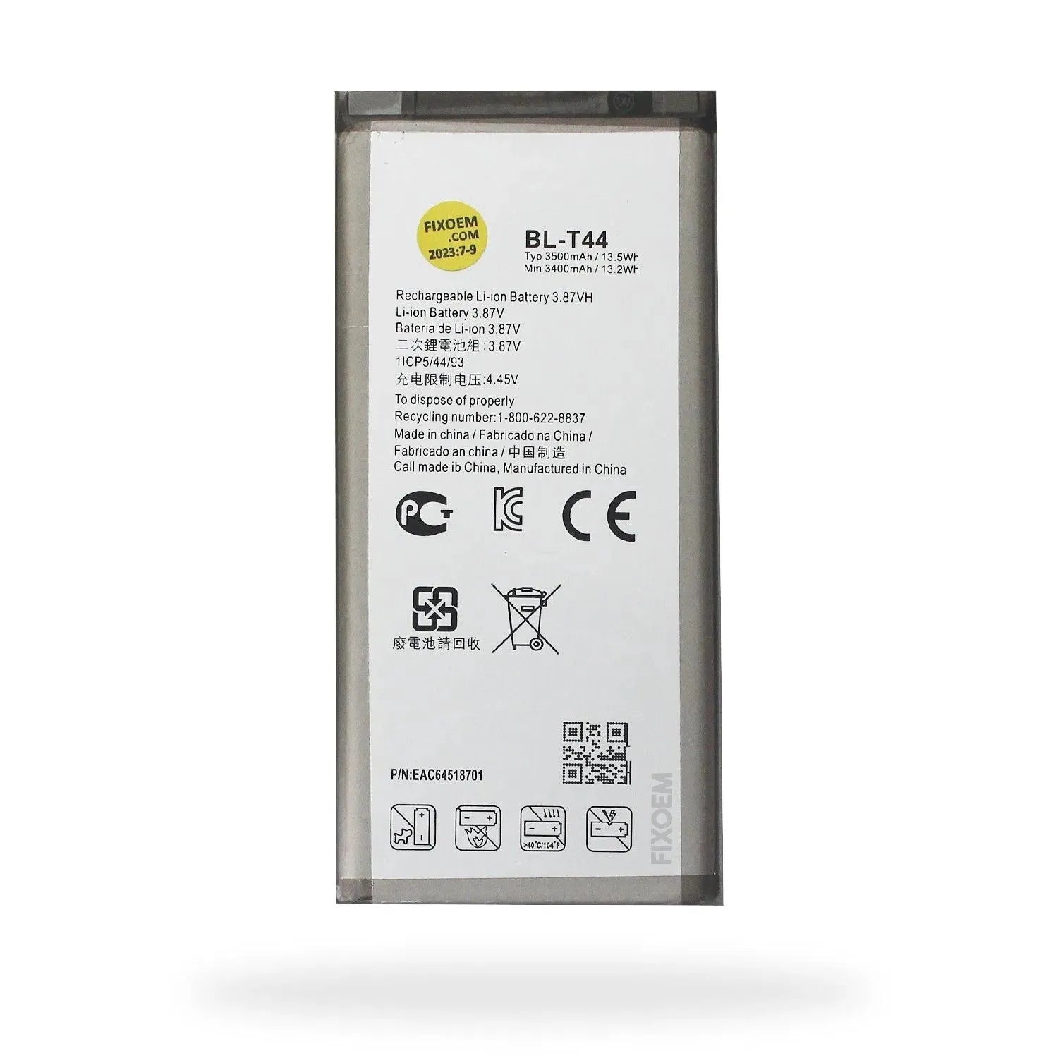 Bateria Lg Q60 / Stylo 5 Plus / Stylo 5 Lm-X525Ha LM-Q720AM Q720 Bl-T44. |+4,000 reseñas 4.9/5 | recibe en 2 días