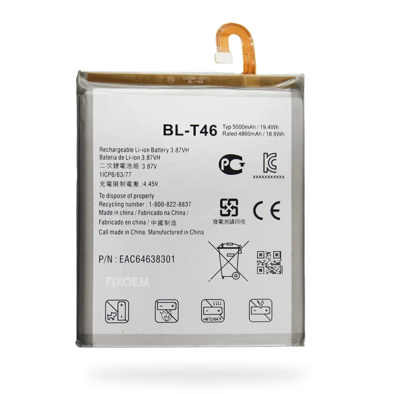 Bateria Lg V60 Thinq 5g Lm-v600 A001lg Bl-t46 |+4,000 reseñas 4.9/5 | recibe en 2 días