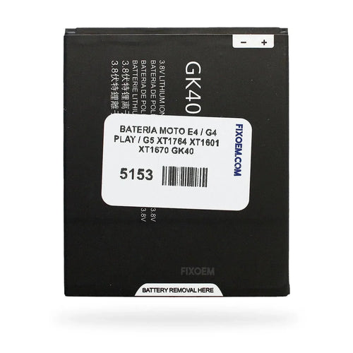 Bateria Moto E4 / Moto G4 Play / Moto G5 / Moto E5 Play XT1921 GK40