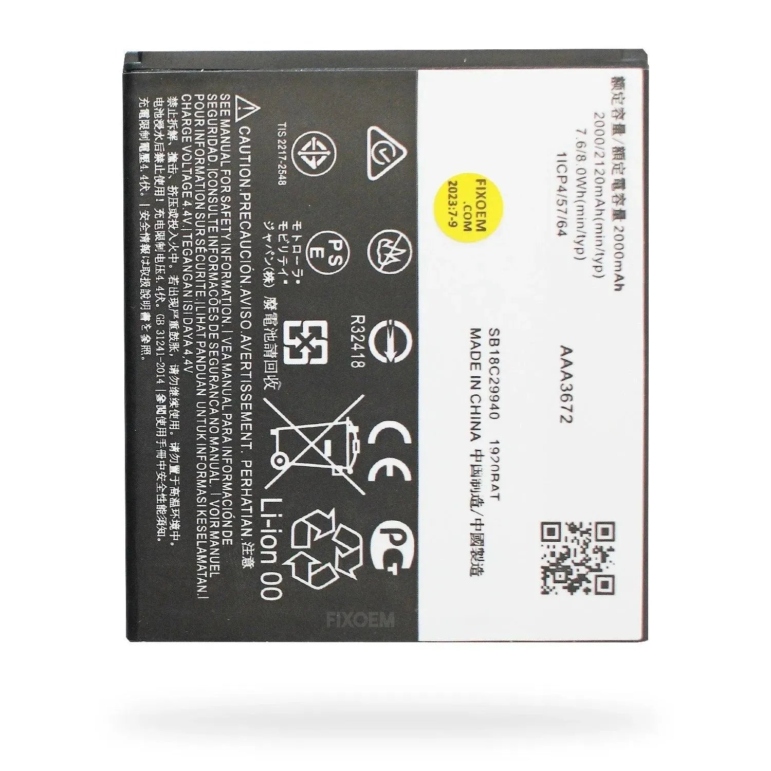 Bateria Moto E5 Play GO Xt1920-18 JE30 |+4,000 reseñas 4.9/5 | recibe en 2 días