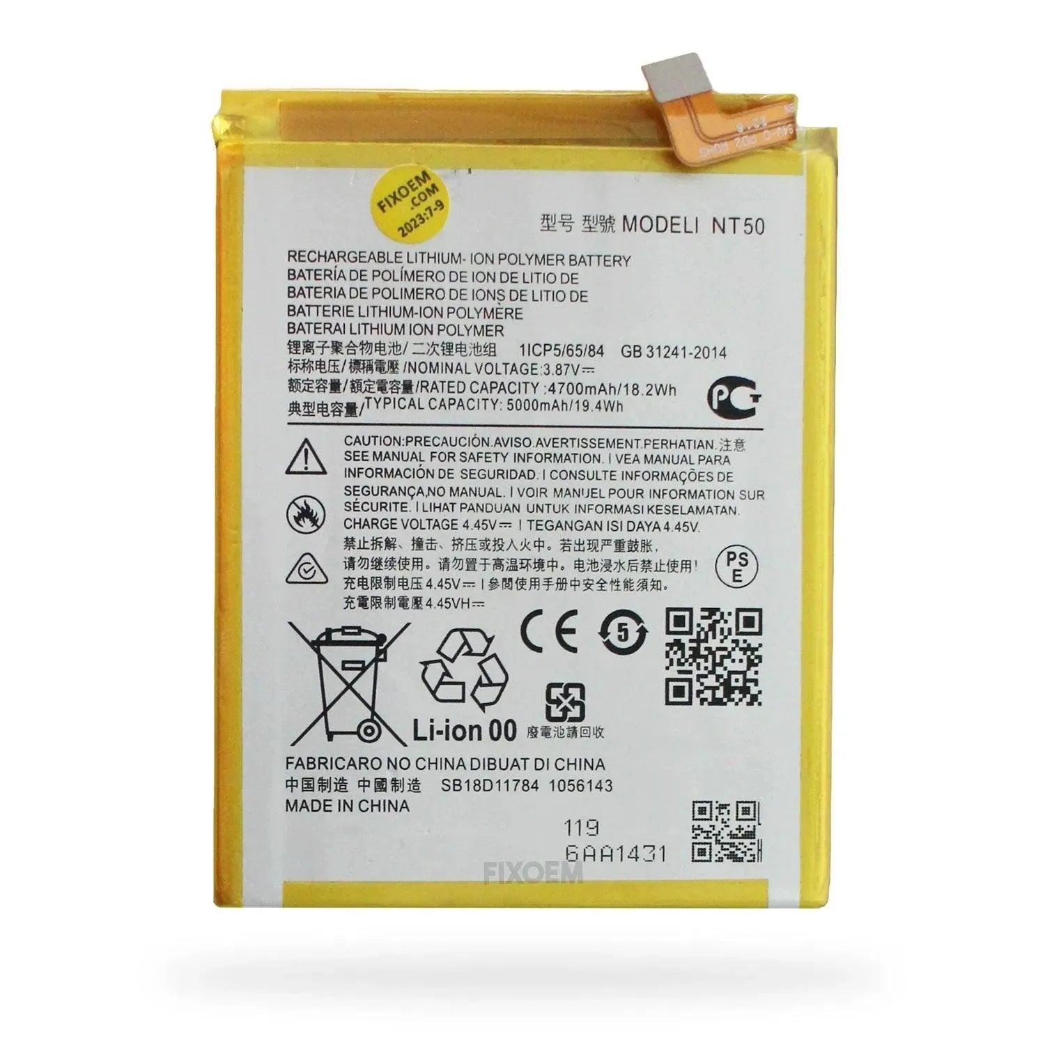 Bateria Moto Edge 20 Lite / Edge 20 Fusion Nt50 |+4,000 reseñas 4.9/5 | recibe en 2 días