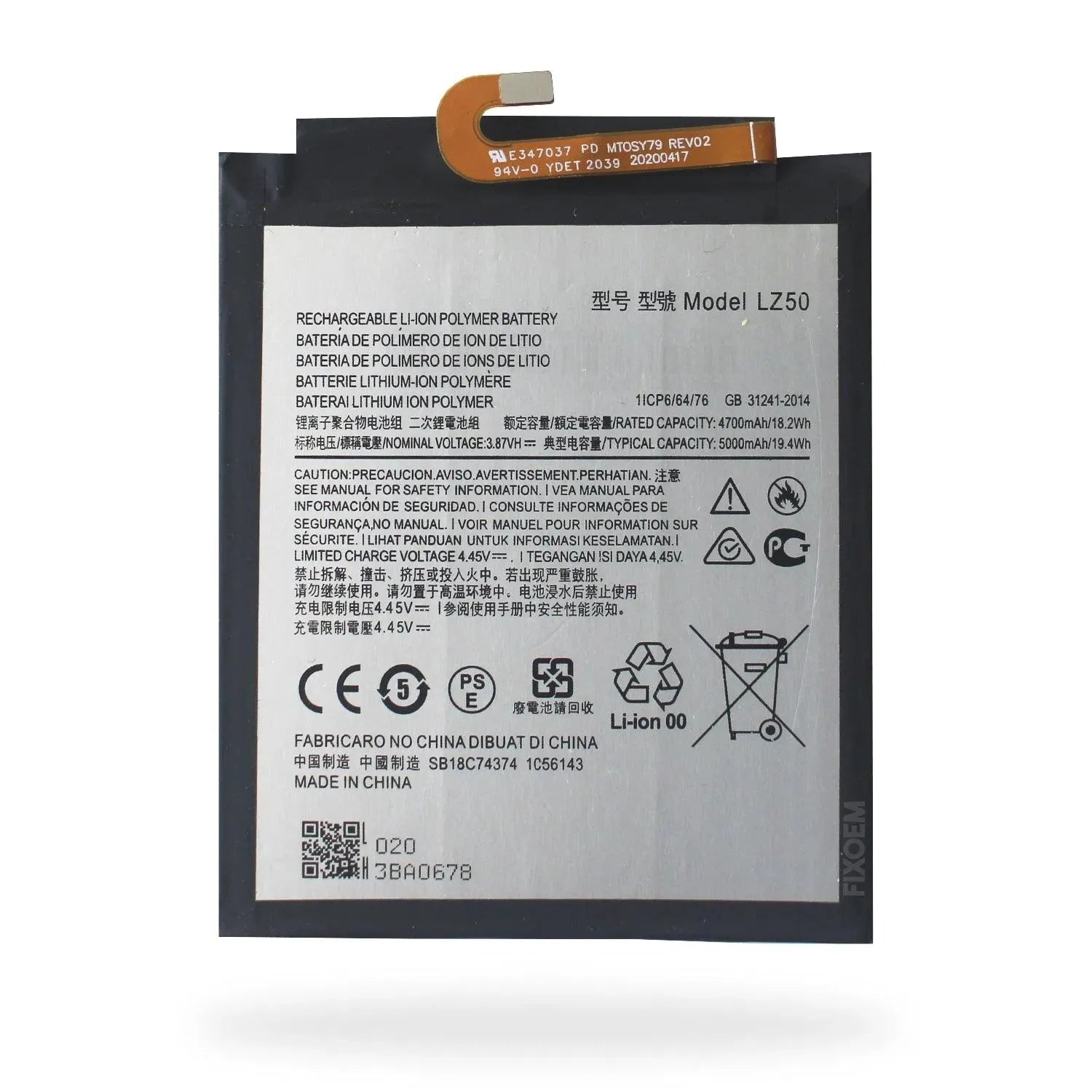 Bateria Moto G100 Xt2125-4 Lz50 |+4,000 reseñas 4.9/5 | recibe en 2 días