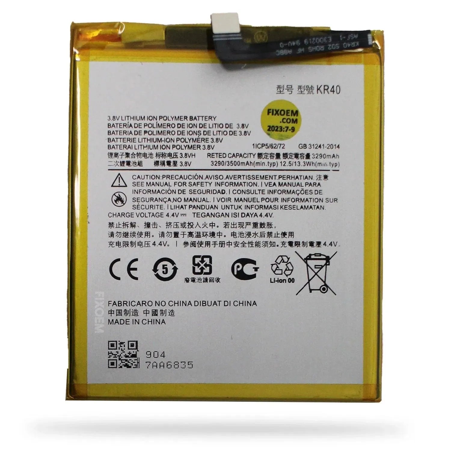 Bateria Moto One Vision / Action Xt-1970 XT2013 Kr40. |+4,000 reseñas 4.9/5 | recibe en 2 días