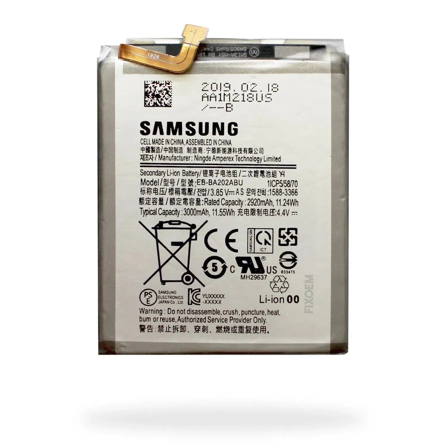 Bateria Samsung A10E / A20E Sm-A202F Eb-Ba202Abu. |+4,000 reseñas 4.9/5 | recibe en 2 días