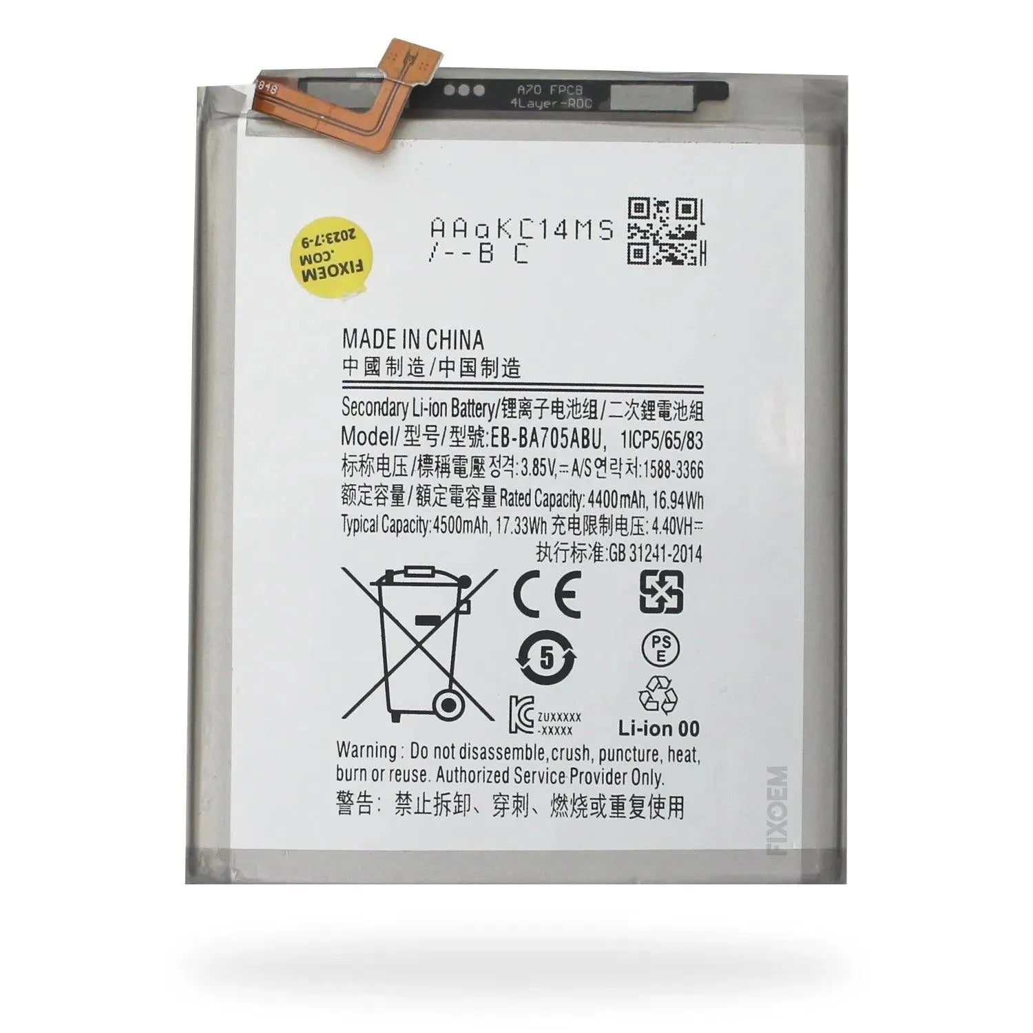 Bateria Samsung A70 Sm-A705F Eb-Ba705Abu |+4,000 reseñas 4.9/5 | recibe en 2 días