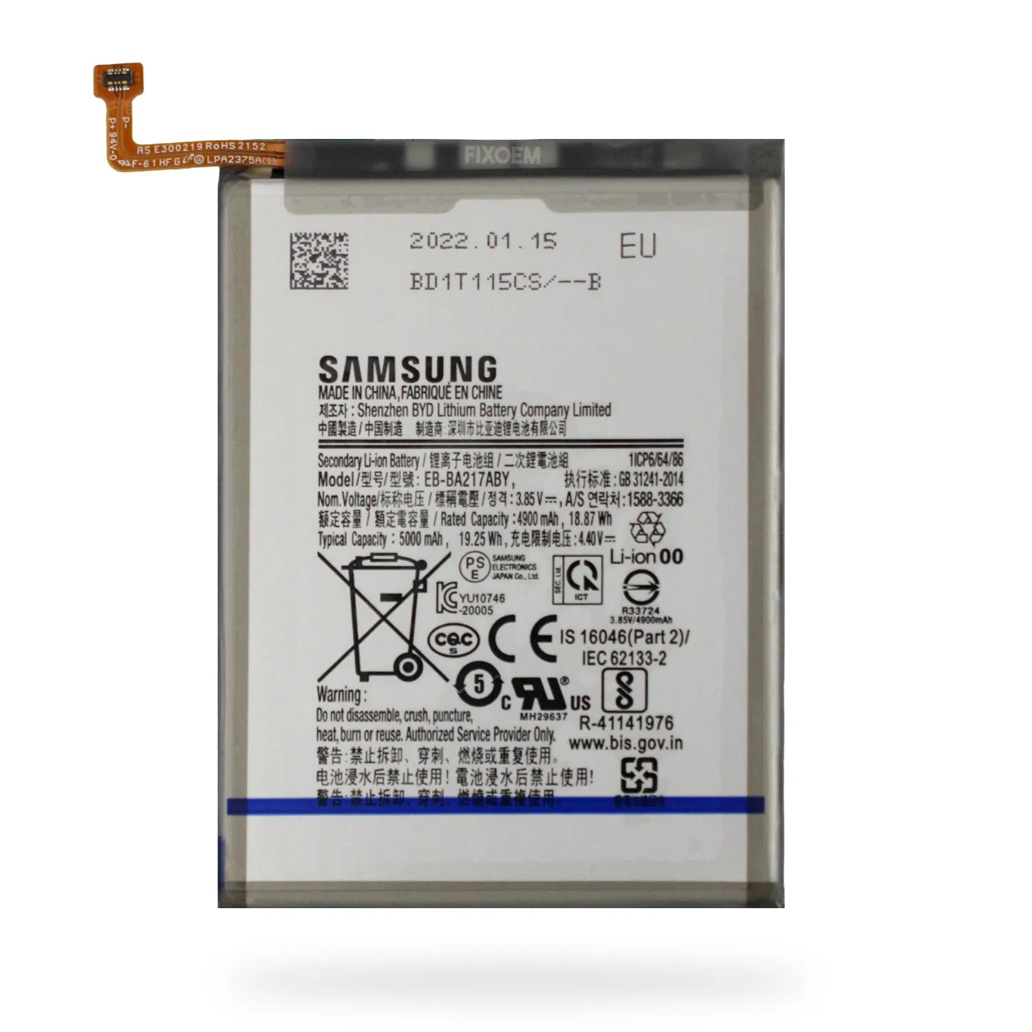 Bateria Samsung Original A02 Sm-A022m / A04S Sm-A047f / A12 Sm-A127m / A13 4G Sm-A135f / A21S Sm-A217f / M12 Eb-BA217ABY |+4,000 reseñas 4.9/5 | recibe en 2 días