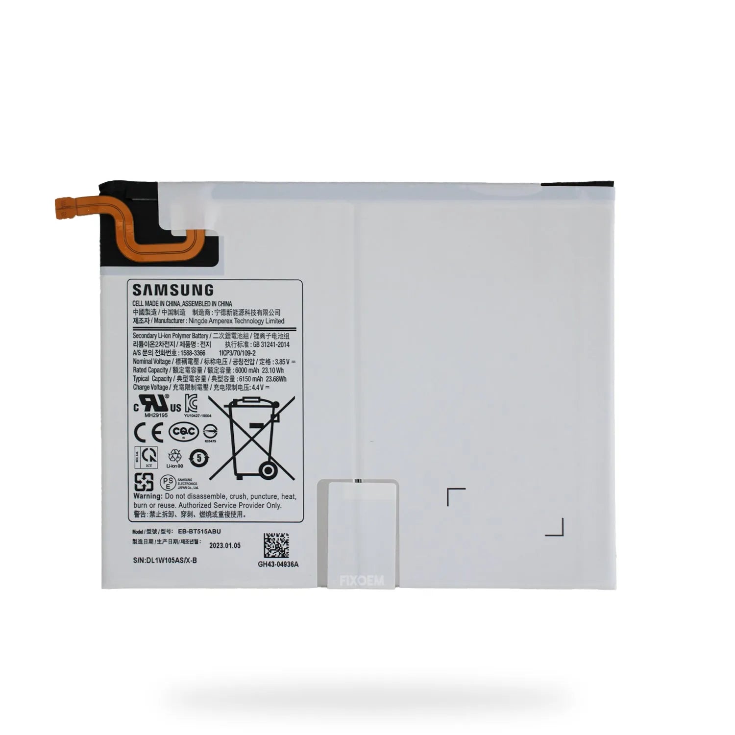 Bateria Samsung Original G Tab A 10.1 (2019) Eb-Bt515Abu |+4,000 reseñas 4.9/5 | recibe en 2 días