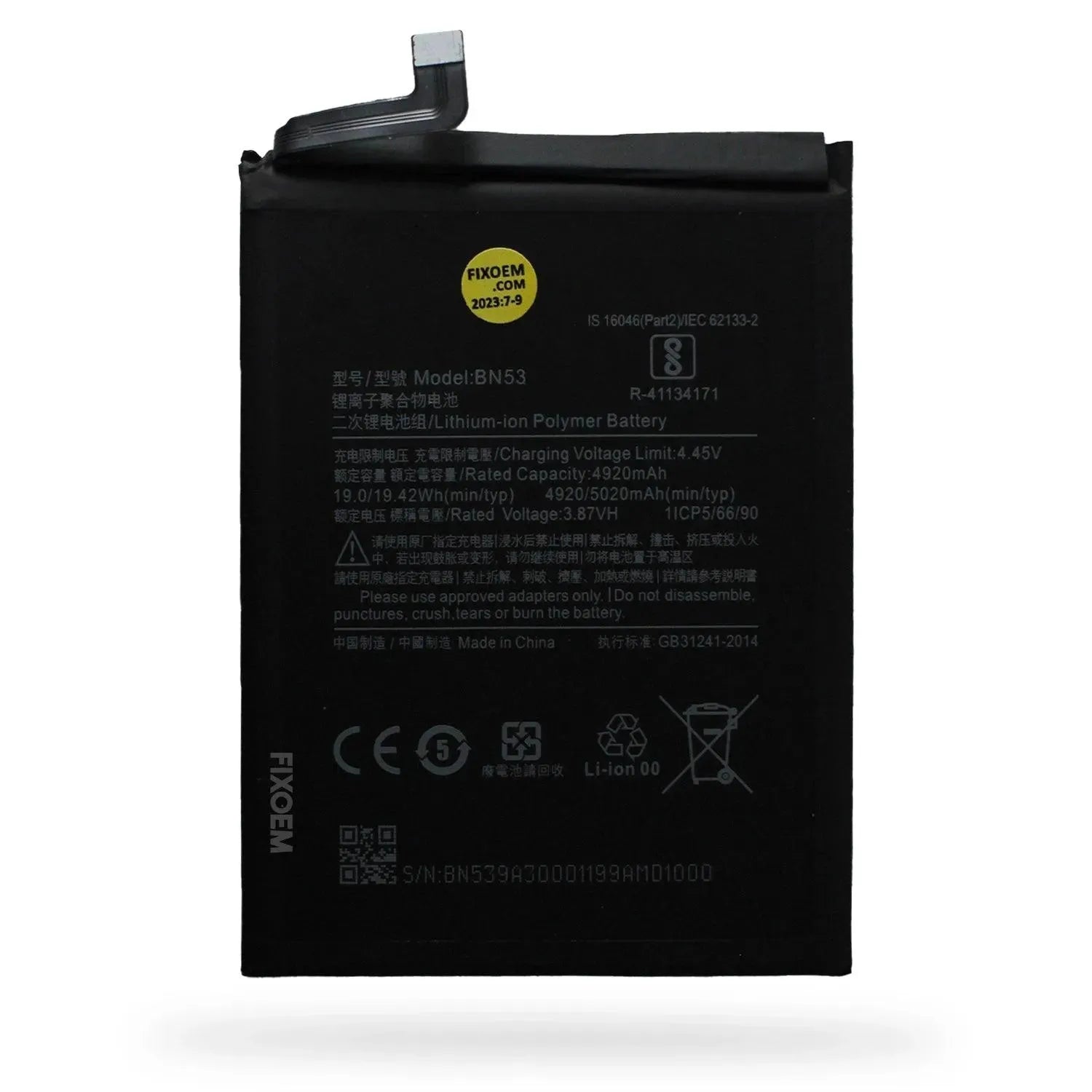 Bateria Xiaomi Redmi Note 9 Pro / Redmi Note 10 Pro BN53 |+4,000 reseñas 4.9/5 | recibe en 2 días