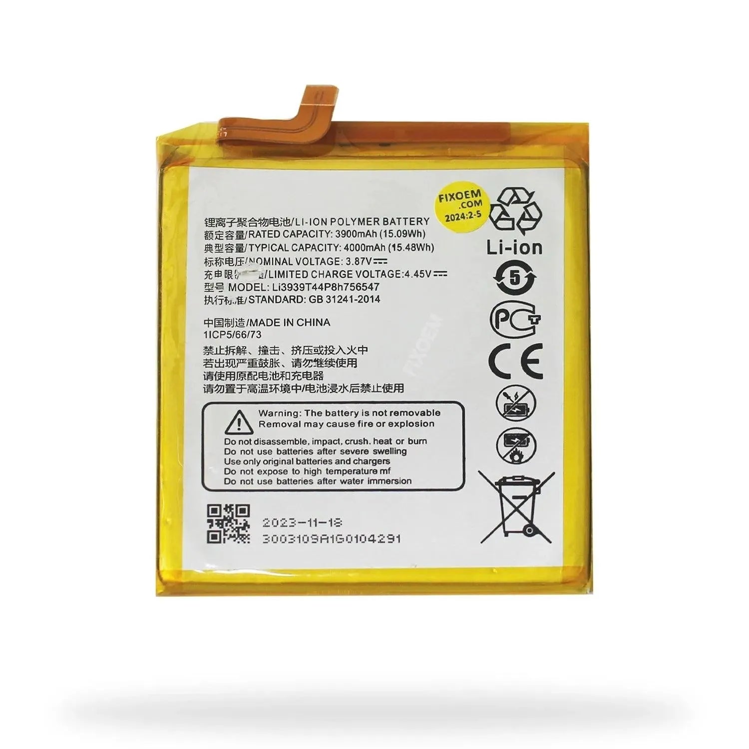 Bateria Zte Axon 10 Pro 5G A2020 Pro / A2020/U/N3 LI3939T44P8H756547 |+4,000 reseñas 4.9/5 | recibe en 2 días