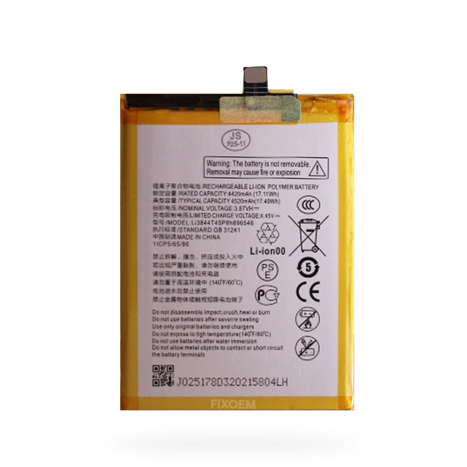 Bateria Zte Axon 40 Se Li3844T45P8H896546  |+4,000 reseñas 4.9/5 | recibe en 2 días