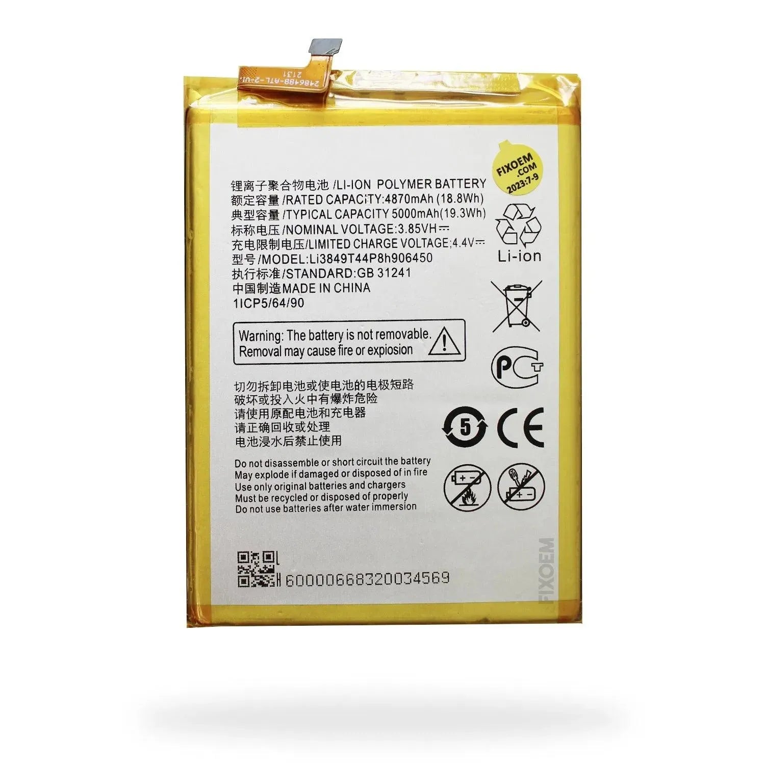 Bateria Zte Blade A6 Lite A0622 / A6 A6020 Li3849T44P8H906450. |+4,000 reseñas 4.9/5 | recibe en 2 días