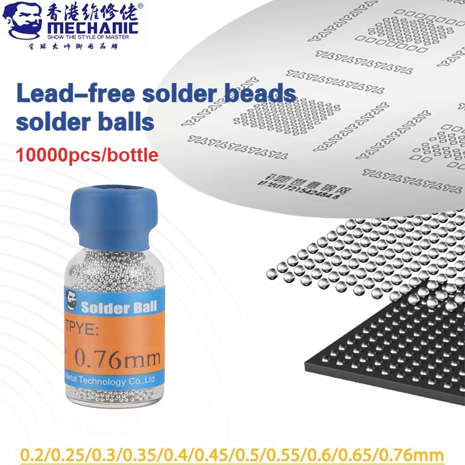 Bolas De Microsoldadura Reballing 7mm