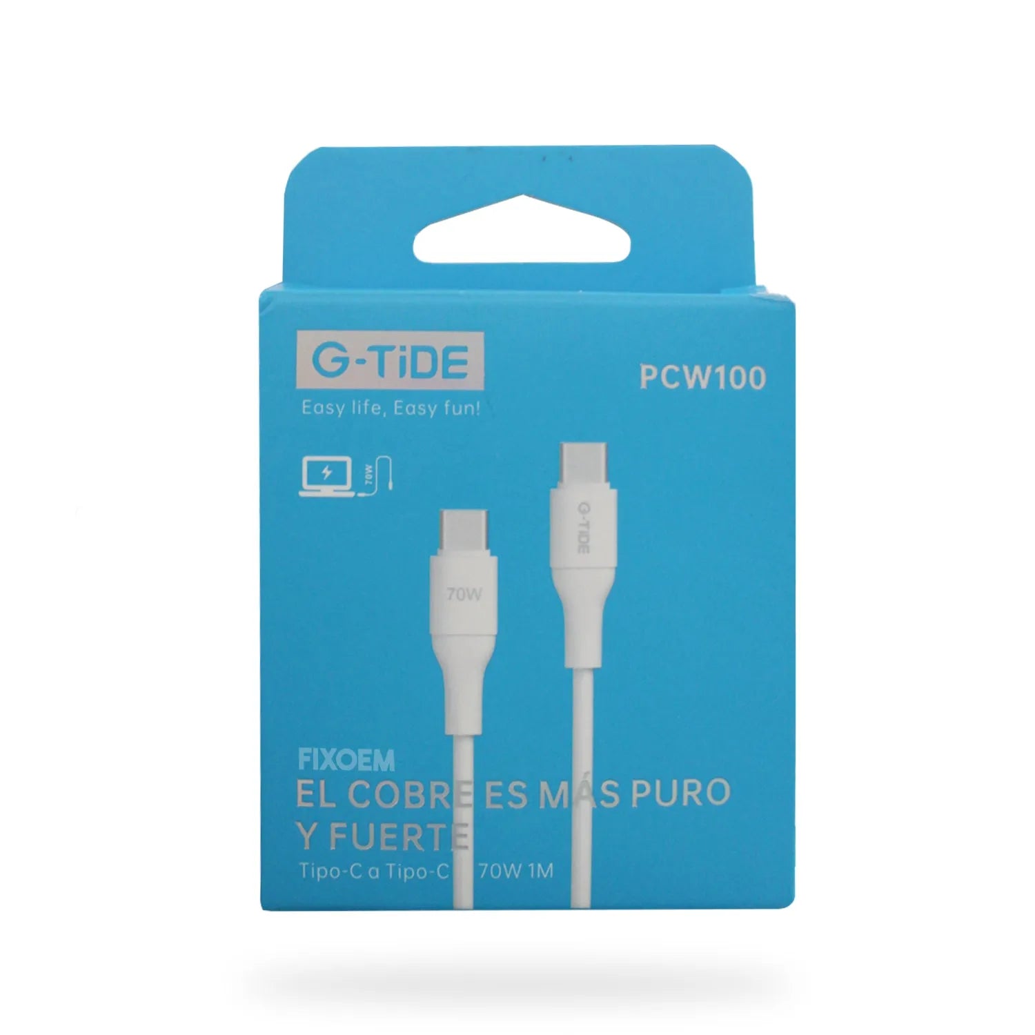 Cable Usb A Tipo C Blanco Paw101 G-TiDe |+4,000 reseñas 4.9/5 | recibe en 2 días